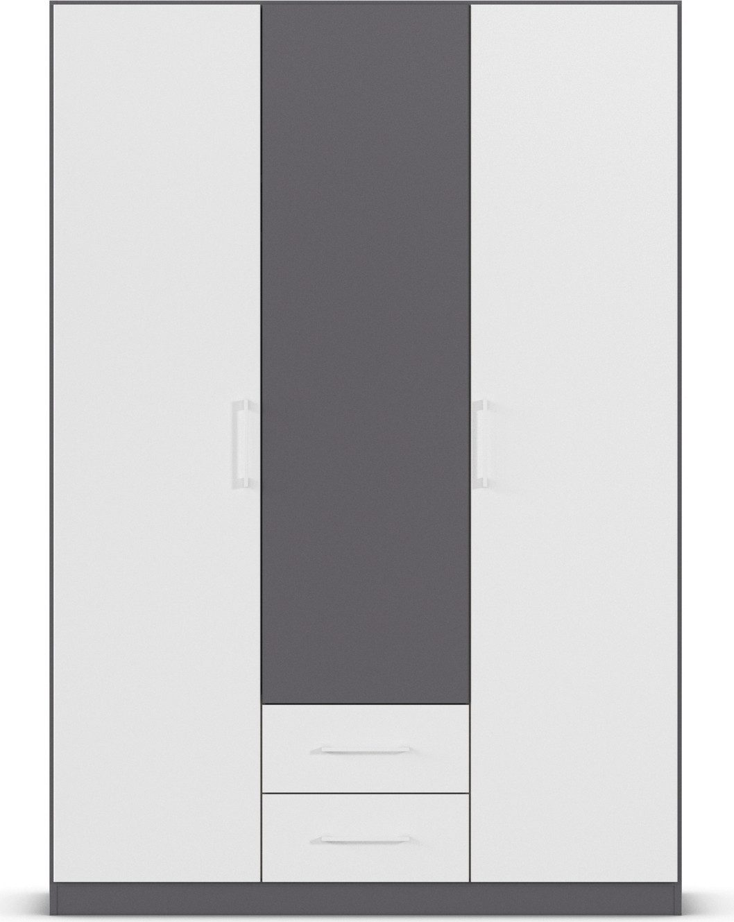 rauch Draaideurkast Kledingkast garderobe KREFELD optioneel met spiegel met 3 greepvarianten, incl. praktische lades made in germany