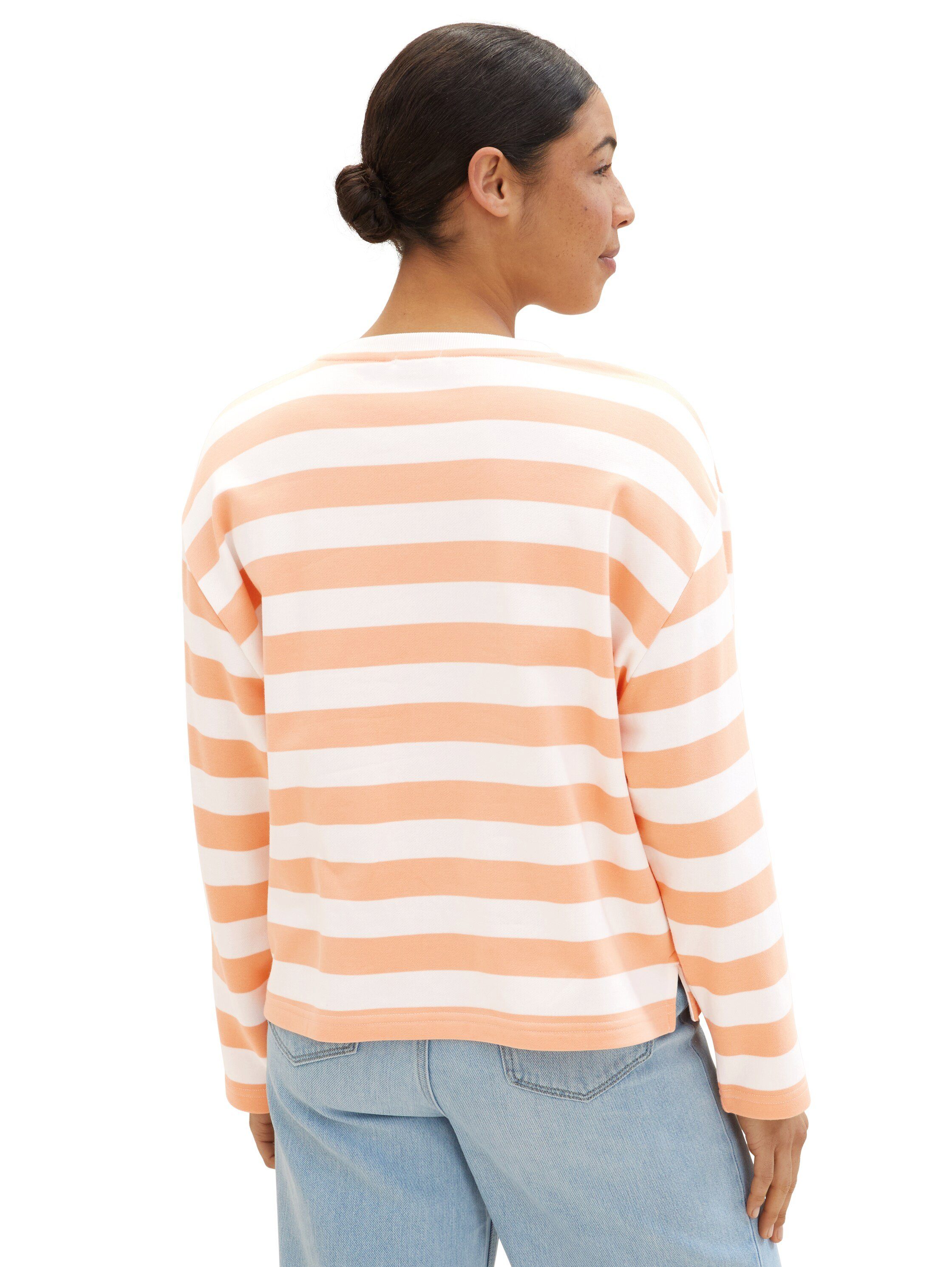 Tom Tailor Sweatshirt in streepoptiek