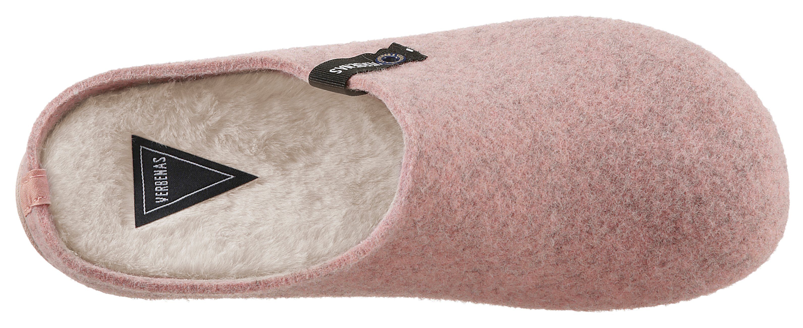 VERBENAS Pantoffels York Fieltro pantoffel, homeslipper, klomp met warme binnenzool