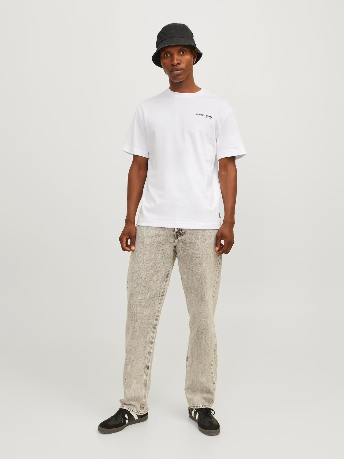 Jack & Jones Shirt met ronde hals JCOAERO PRINT TEE SS CREW NECK NOOS