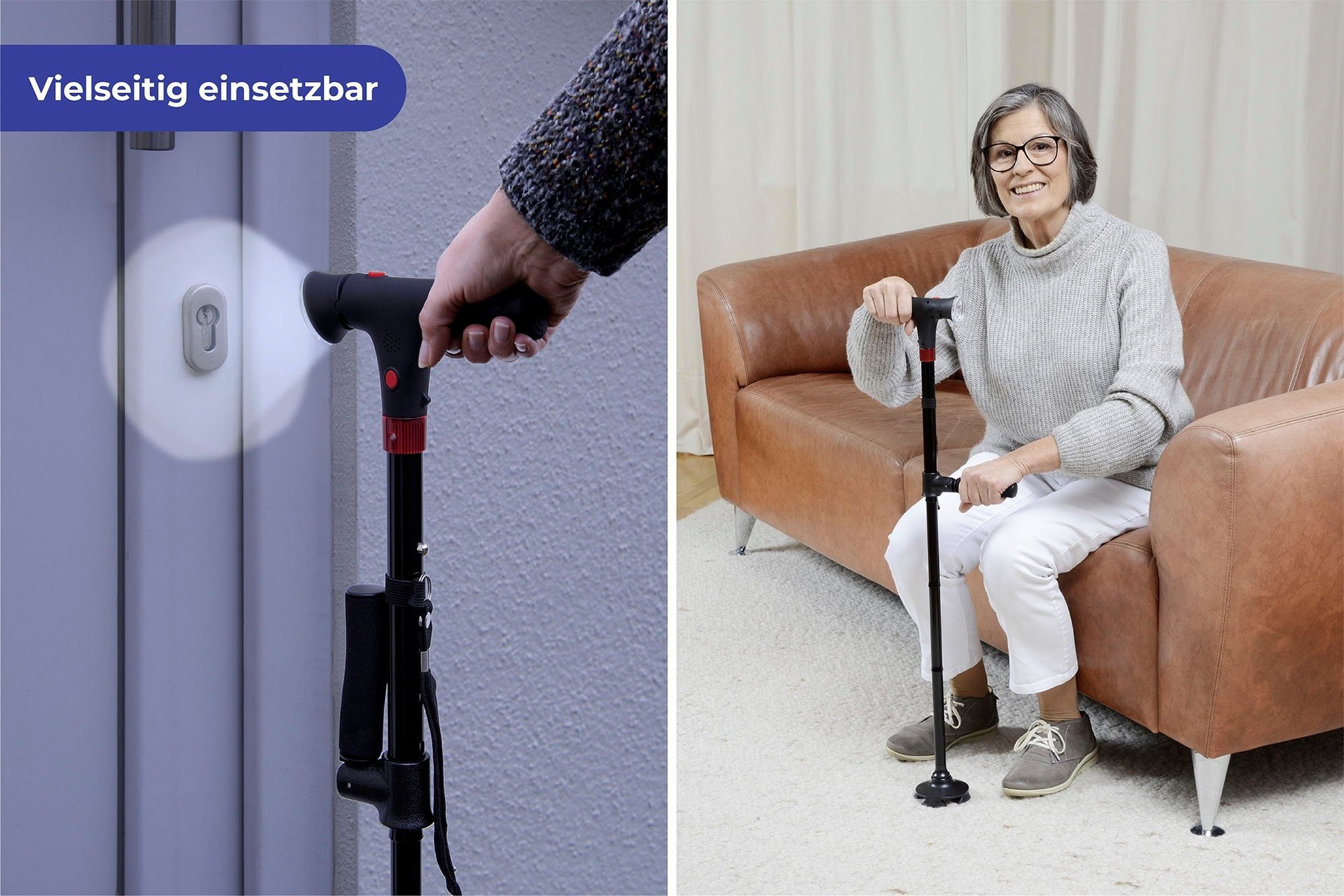 Maximex Wandelstok LED Geh- und Aufstehhilfe