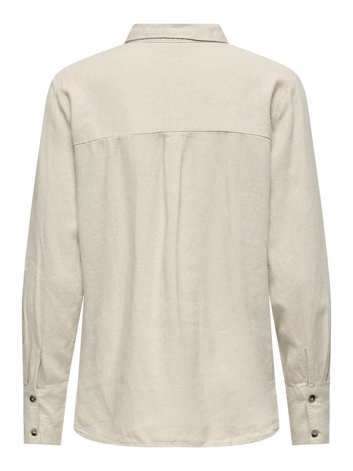 JDY Overhemdblouse JDYSAY L/S LINEN LOOSE SHIRT WVN NOOS