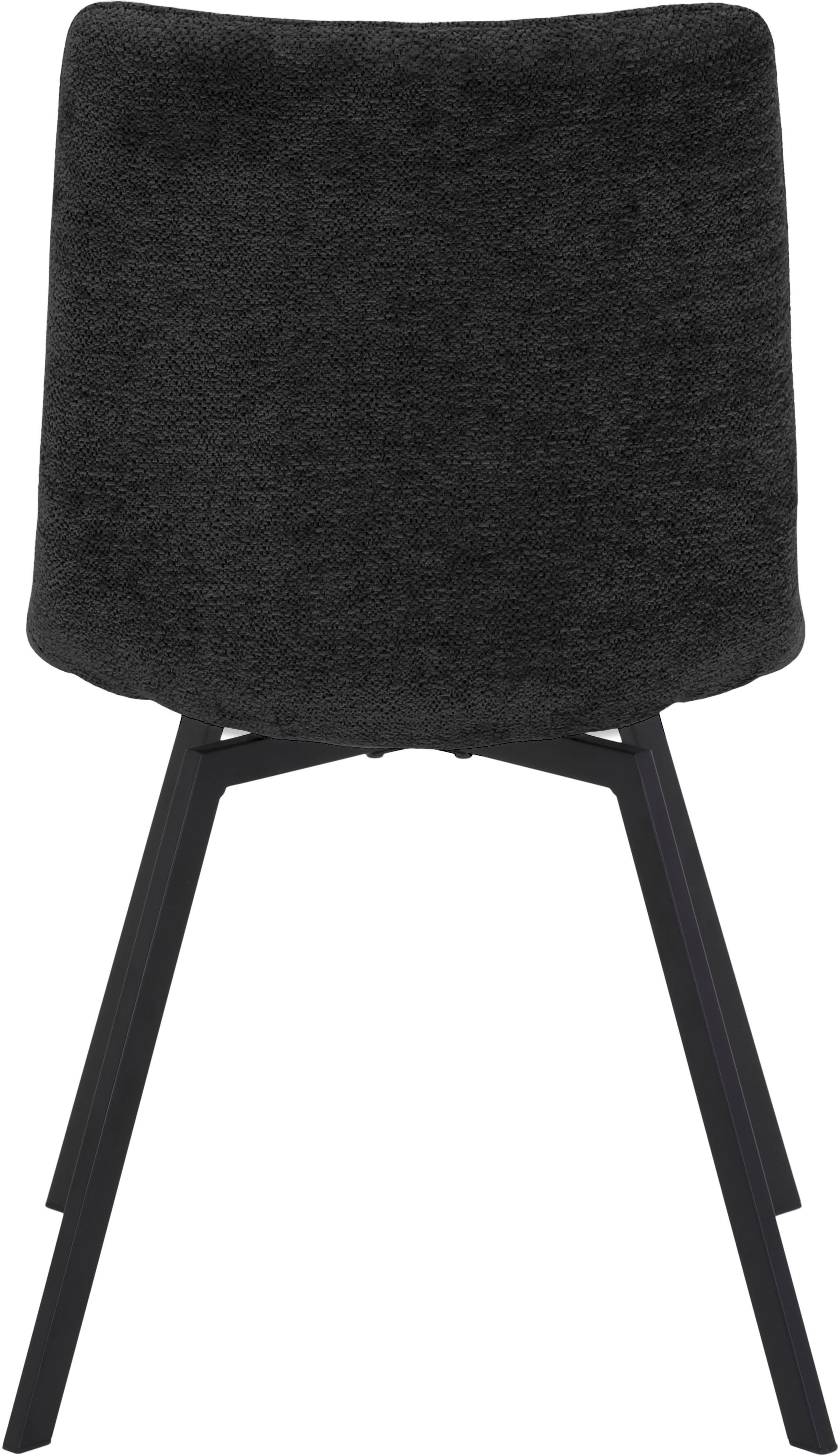 HELA Eethoek Saar Tafel 160-200x90 cm, inlegplaat, X-frame, stoel 360° draaibaar (6-delig)