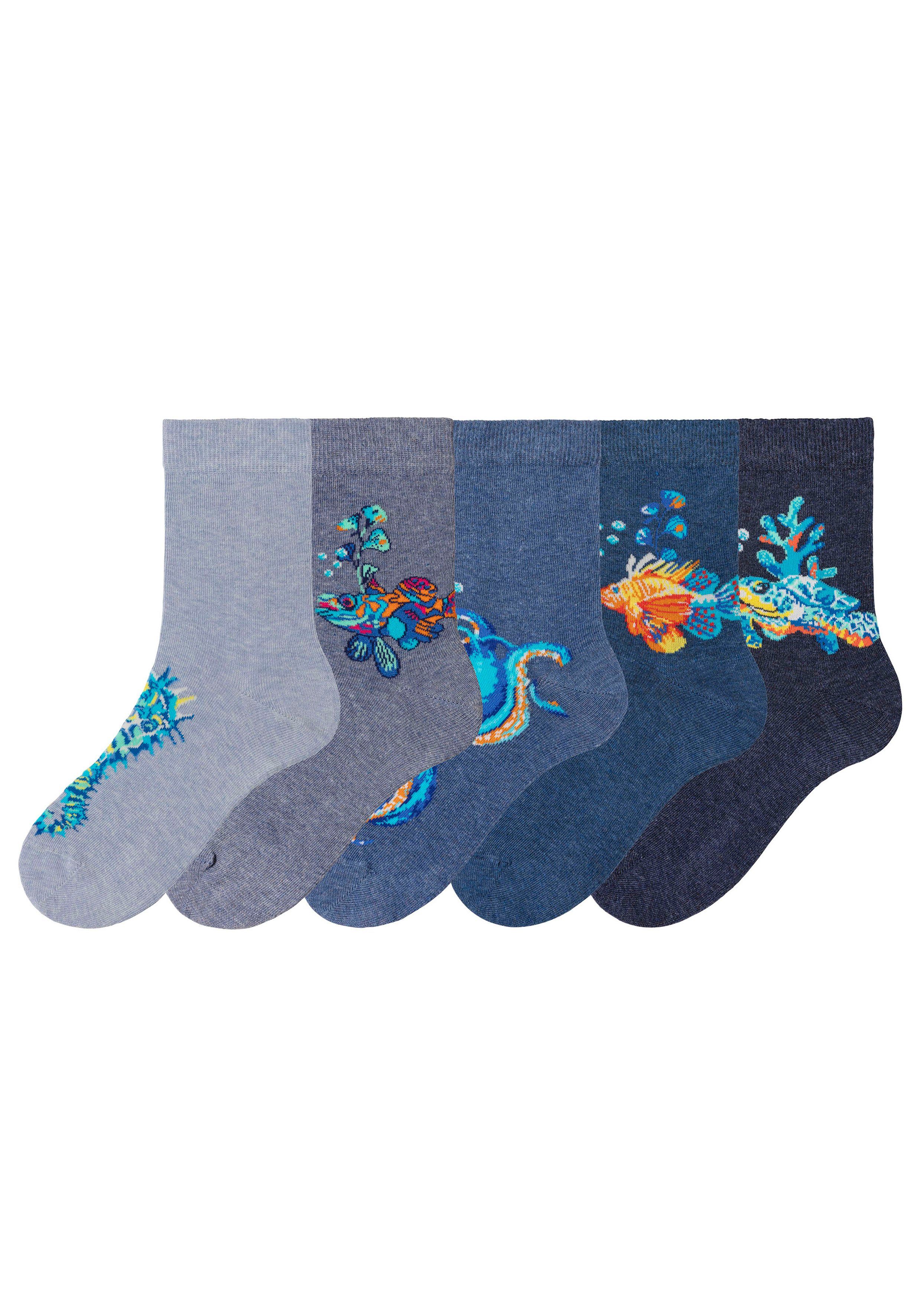 H.I.S Basic sokken (set 5 paar)