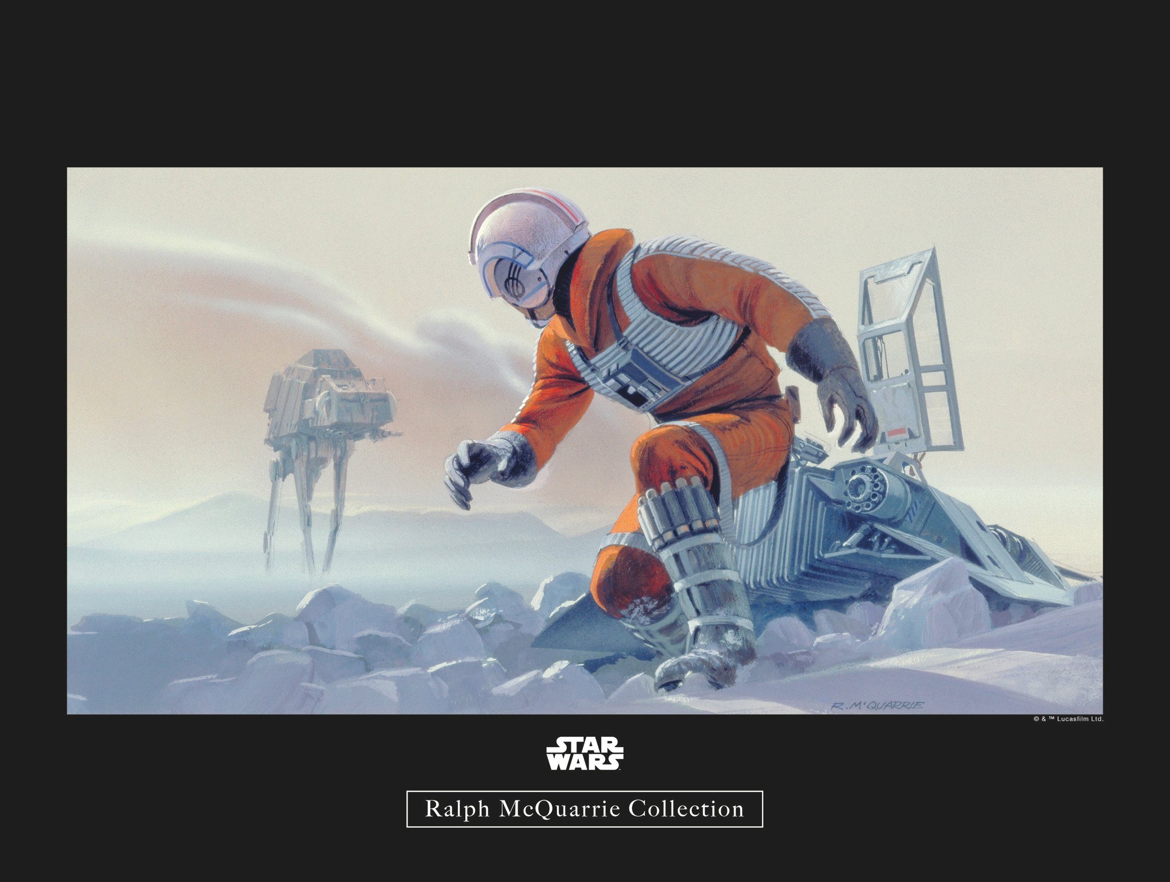 Komar wanddecoratie Star Wars Classic RMQ Hoth Battle Pilot, zonder lijst