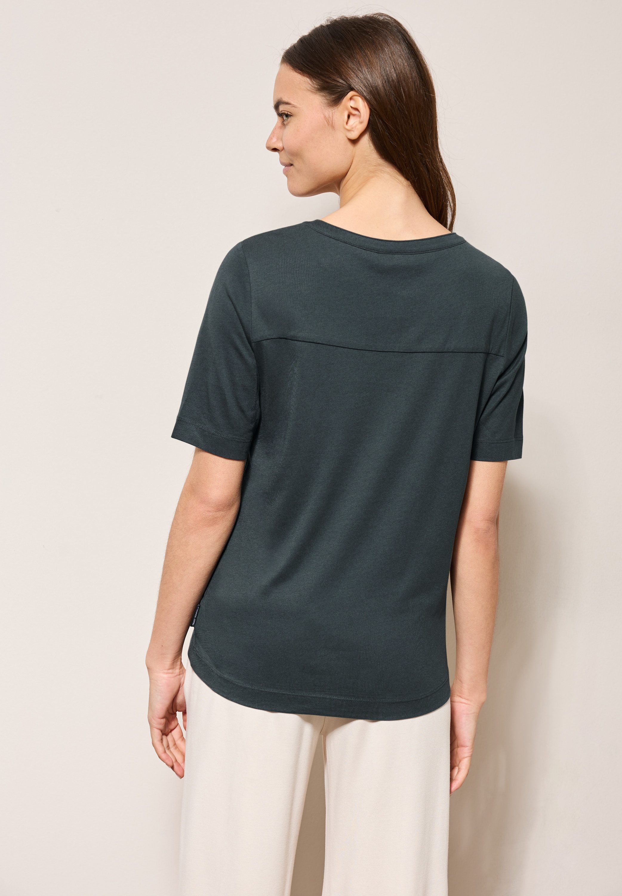 Cecil T-shirt in tuniek-look
