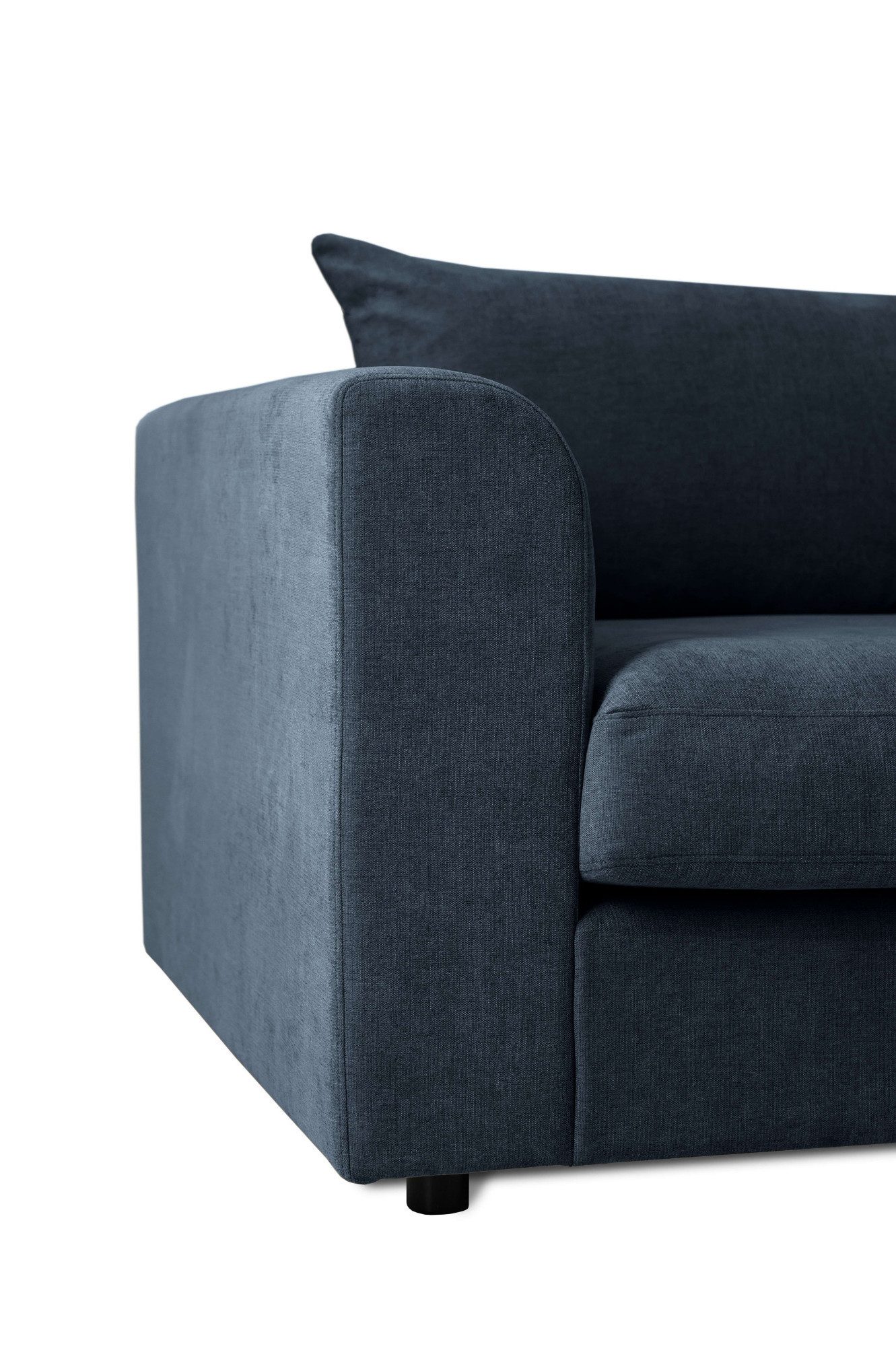 LeGer Home by Lena Gercke Hoekbank Avelina Breedte 297 cm, in cord- en chenille-stof, rugkussen met veren (2-delig)