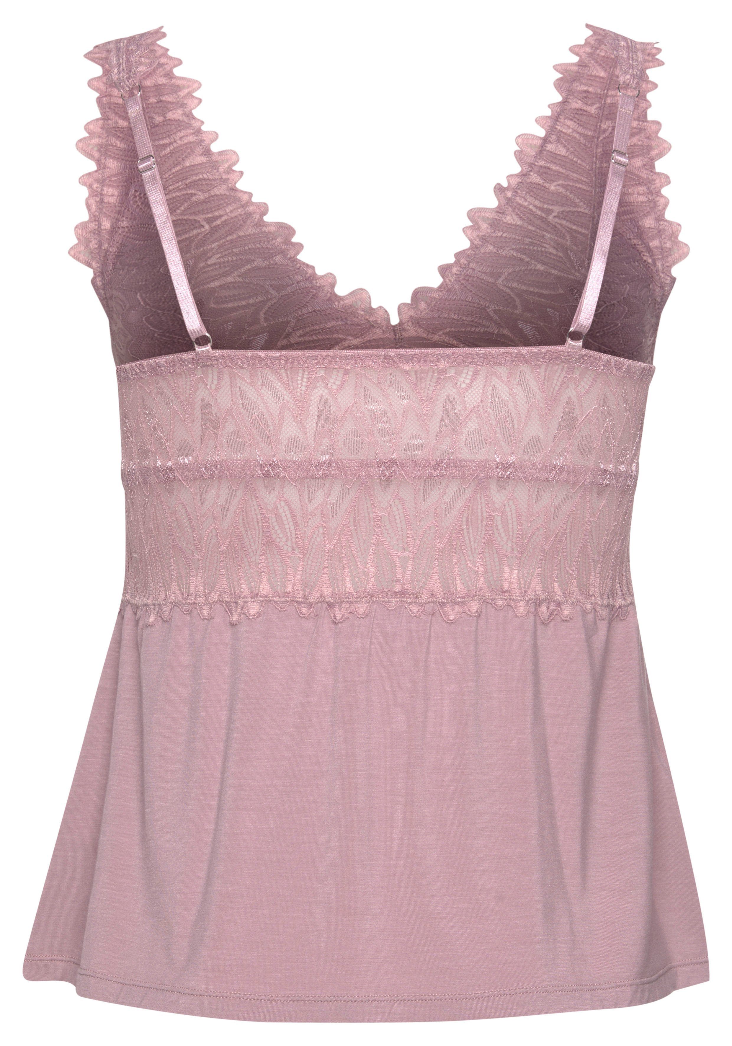 Lascana Kanten top met kanten details