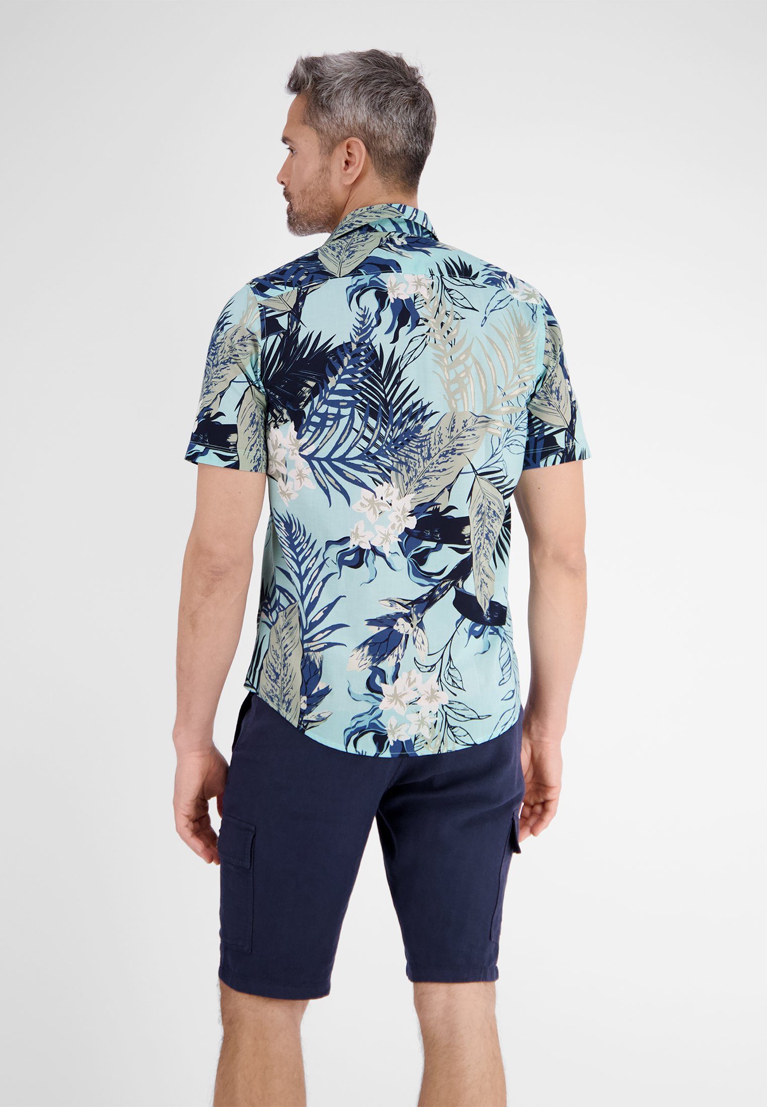 Lerros Overhemd met korte mouwen LERROS korte mouw overhemd *Hawaii*