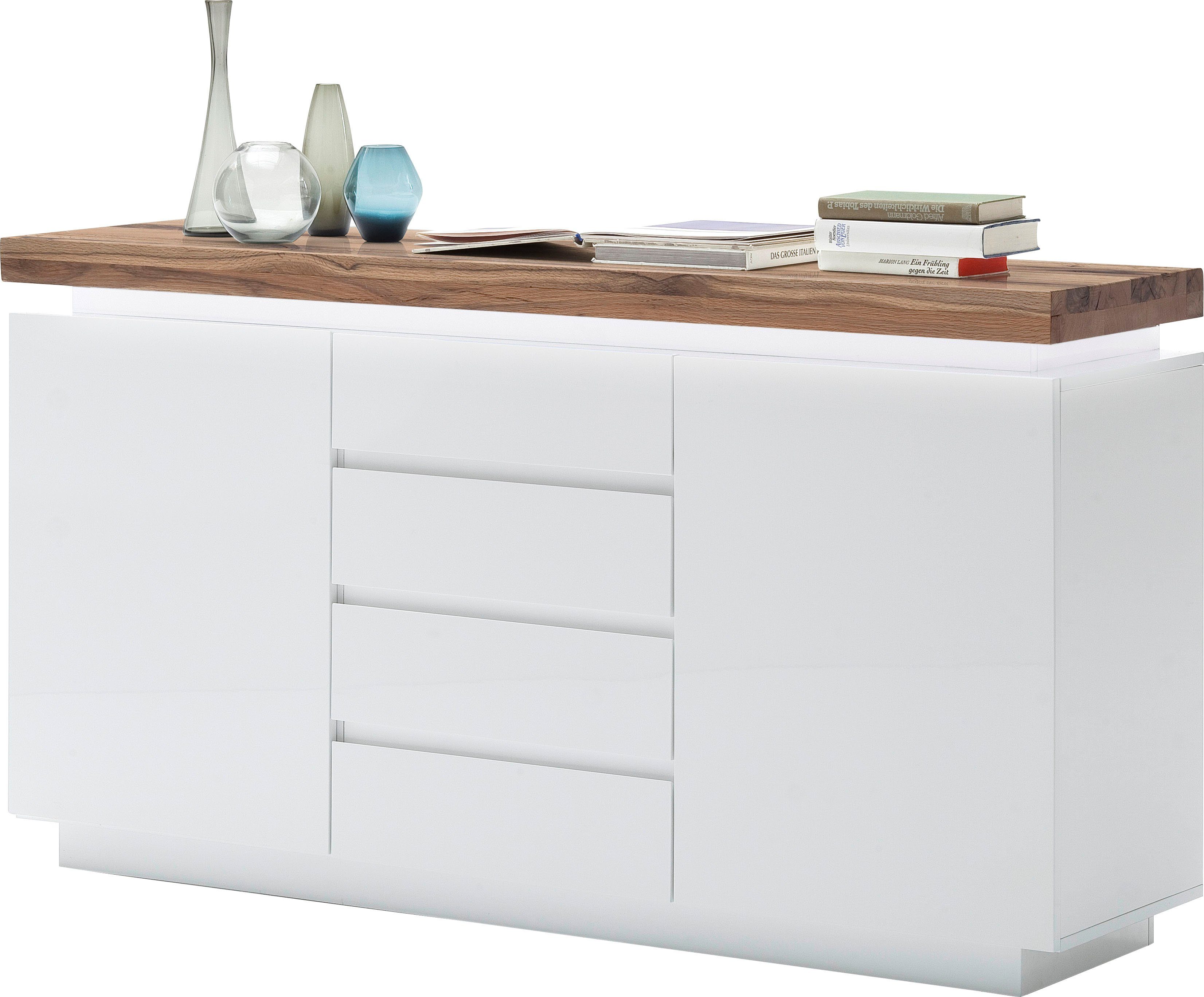 MCA furniture Dressoir Romina met ledverlichting wit dimbaar, incl. afstandsbediening