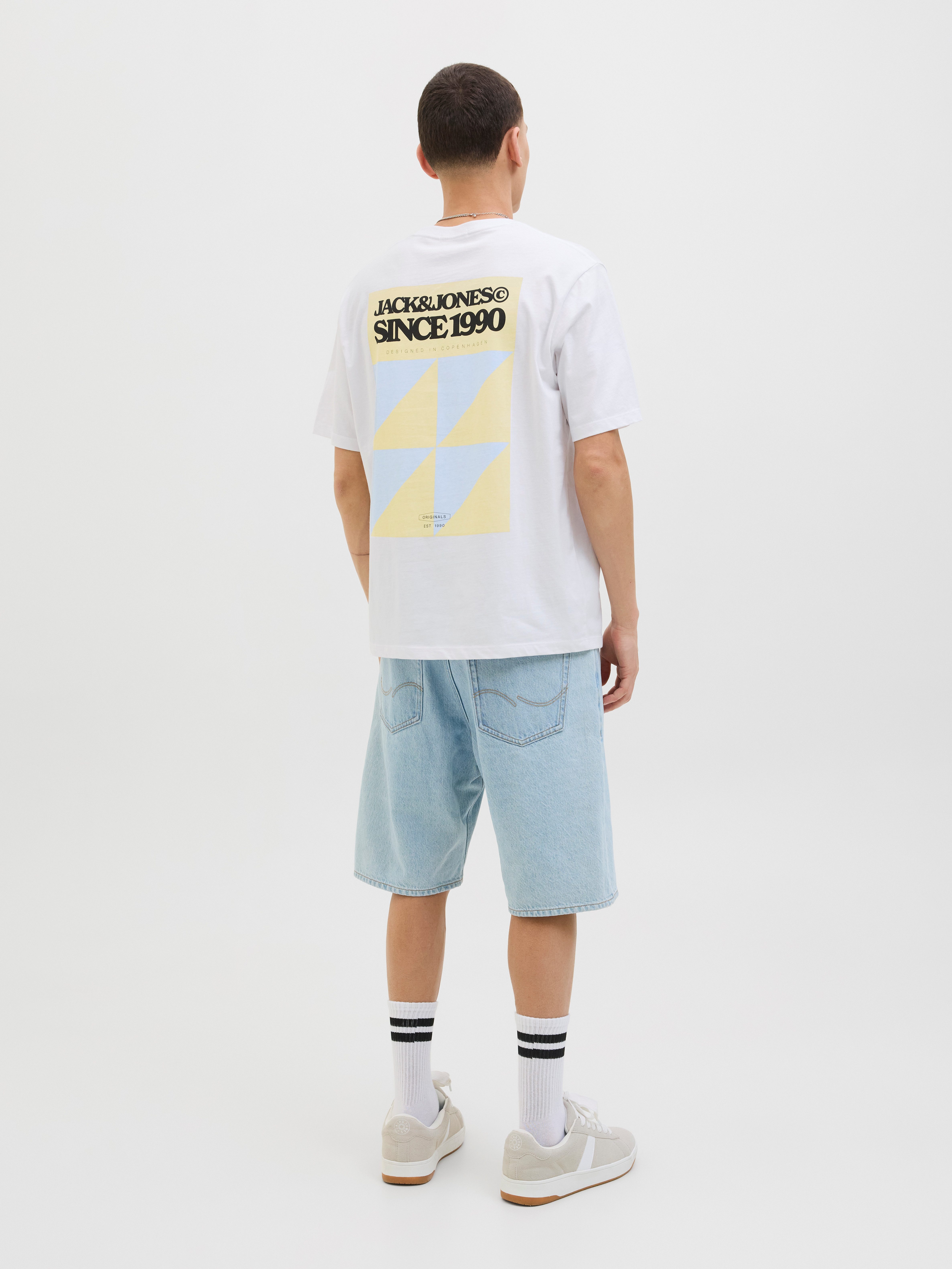 Jack & Jones Shirt met print JORTAVIRA POSTER TEE SS CREW NECK