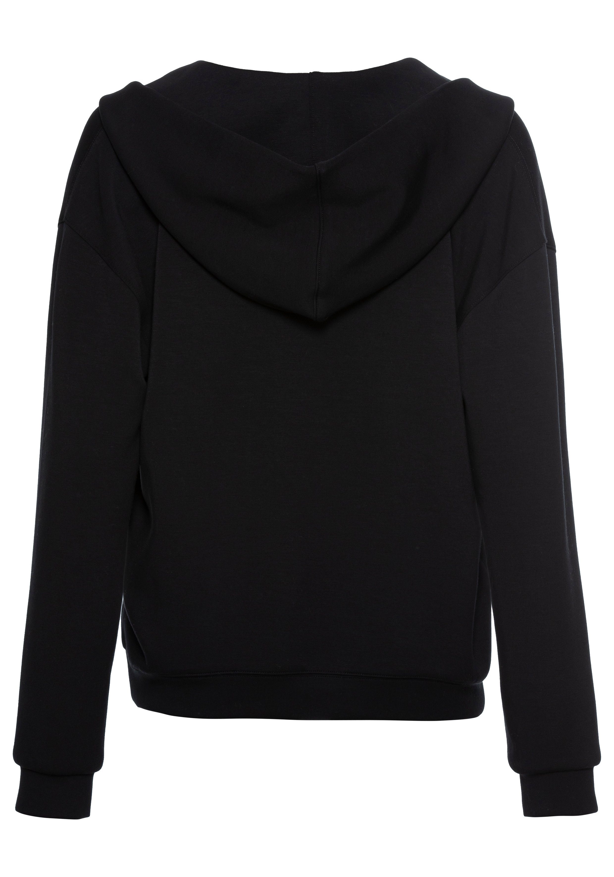 French Connection Hoodie met v-hals en brede kraag, loungewear