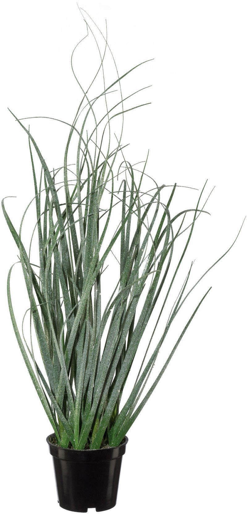 Creativ green Winterse kunstplant Kerst versiering met bevroren look, in 2-delige set (2 stuks)
