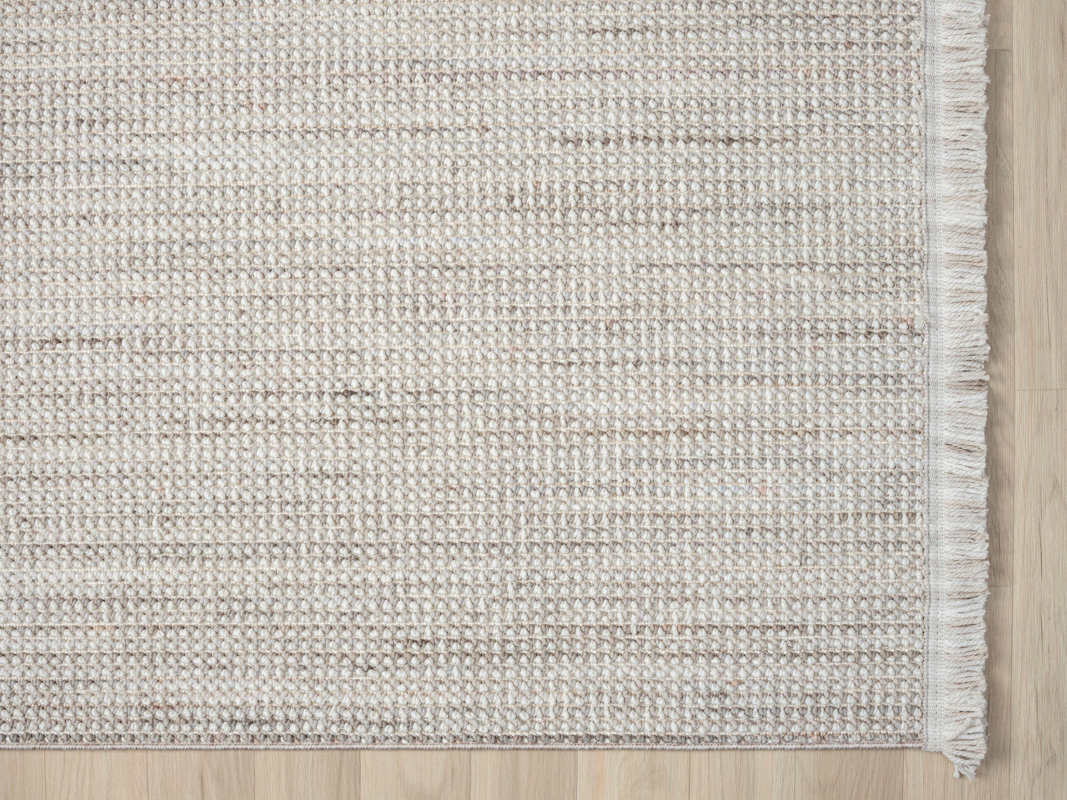 Myflair Möbel & Accessoires Vloerkleed AVA Uni-kleuren, gemêleerd, sisal-look, ook in rond verkrijgbaar, met franjes