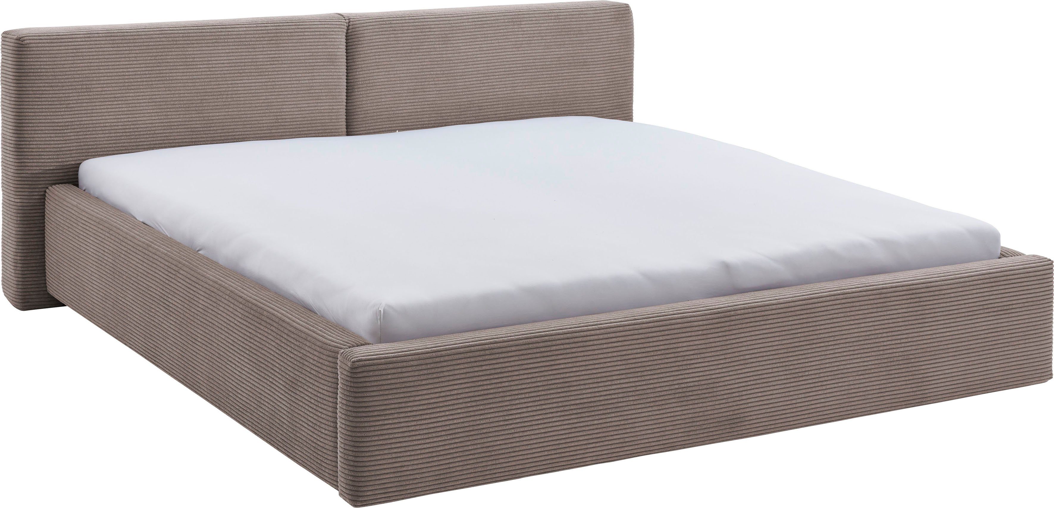 meise.möbel Gestoffeerd bed Cube optioneel met matras en bedlade