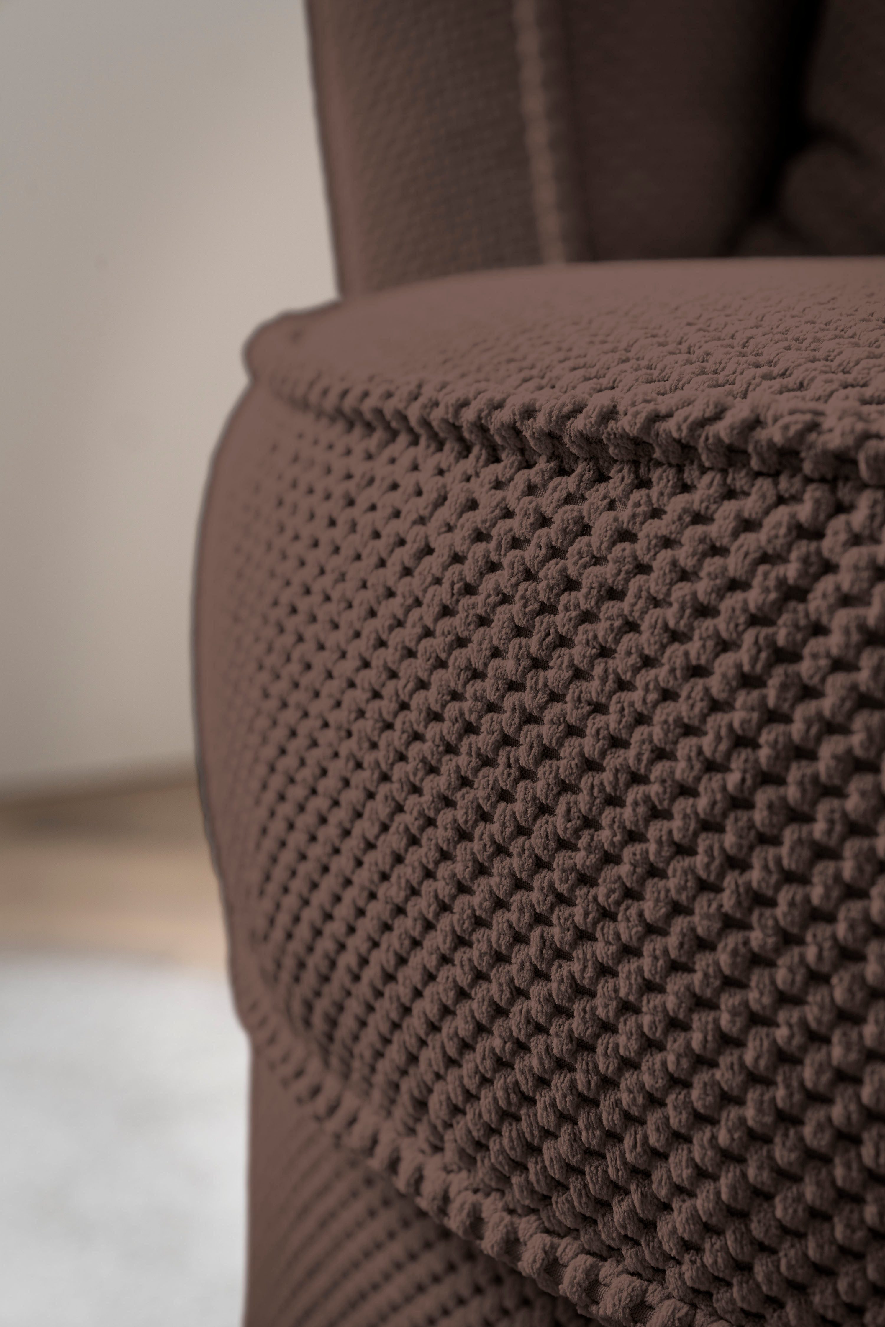 Leonique Draaibare fauteuil MAISIE, Love Seat XXL, leesfauteuil BIG- Zetel in MEGA CORD en geweven velours, 360 graden draaibaar