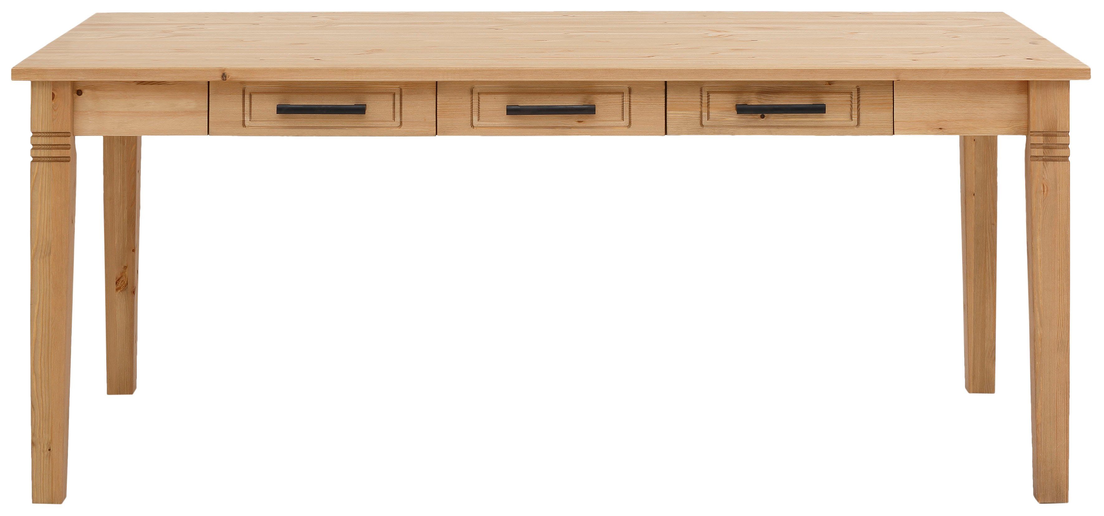 Home affaire Eettafel Anabel gemaakt van massief grenen, 6 laden onder het tafelblad, breedte 180 cm