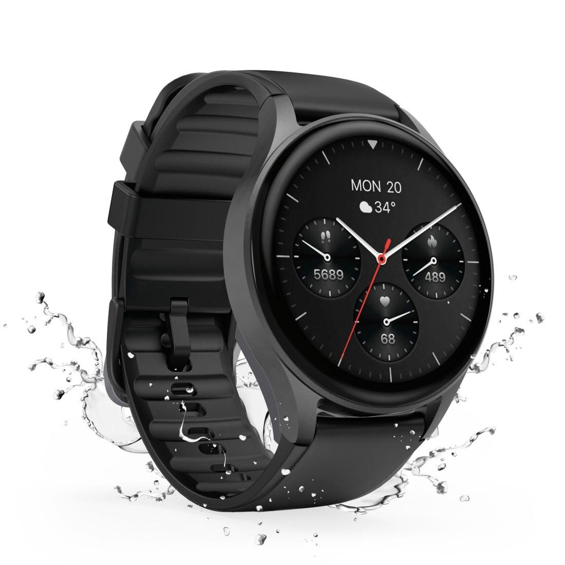Hama Smartwatch 8900 (belfunctie, GPS, waterdicht IP68, hartslag)