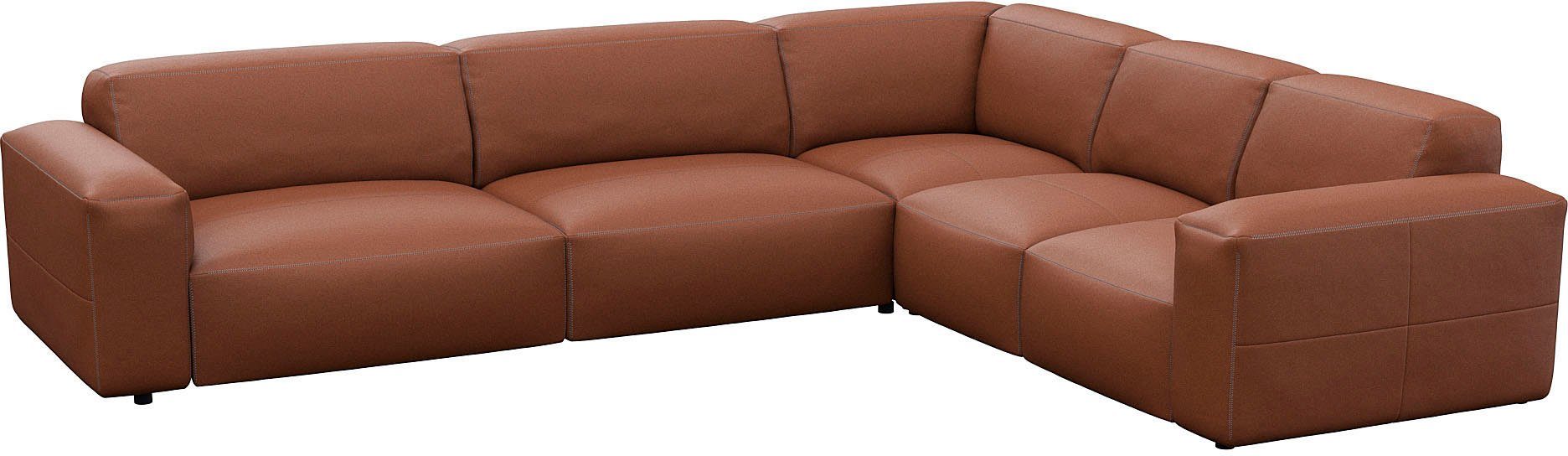 FLEXLUX Hoekbank Lucera, super comfortabel door hoogwaardige zitconstructie met koudschuim