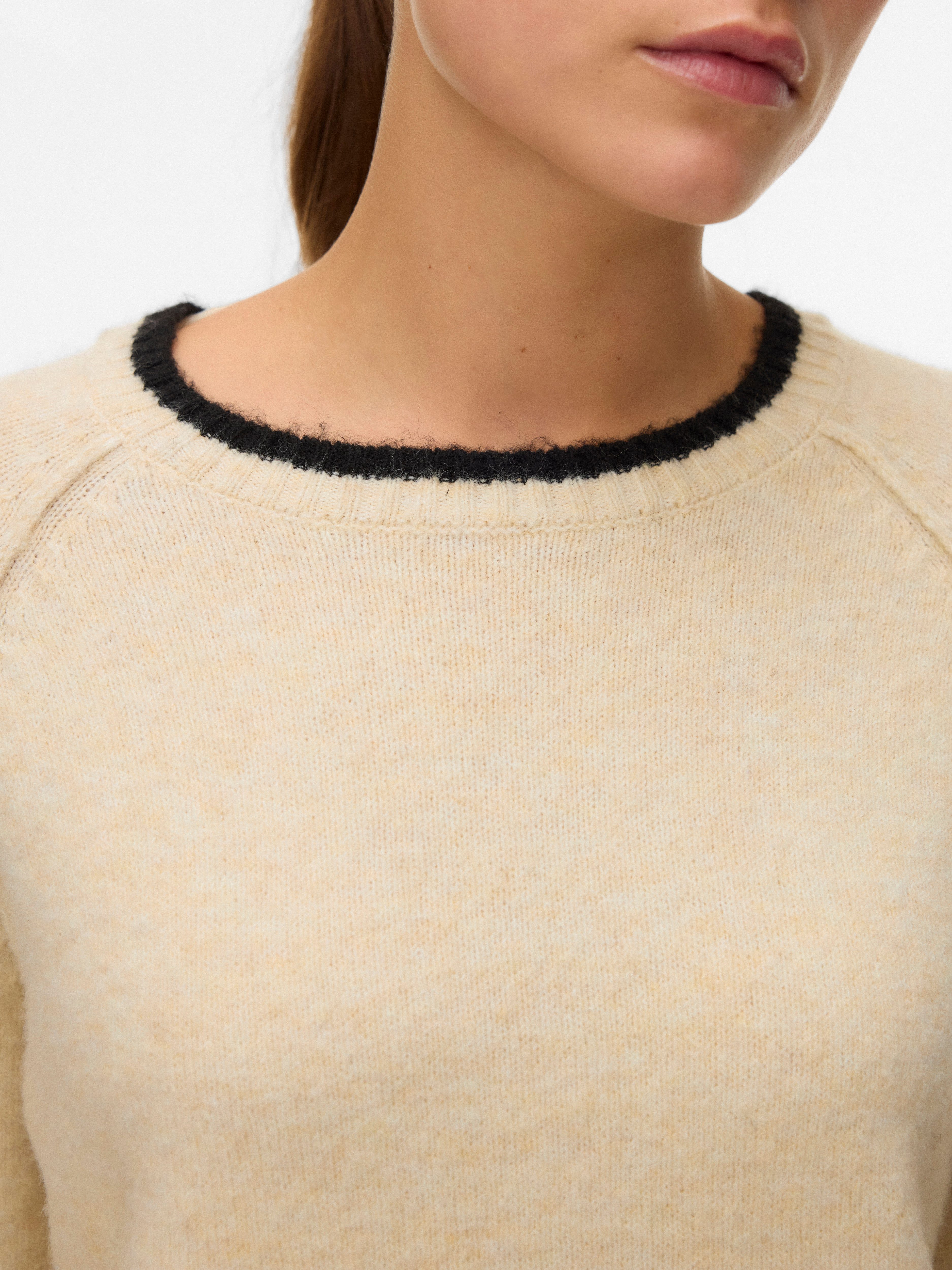 Vero Moda Gebreide trui VMAQUARIUS LS O-NECK RAGLAN PULLOVER BF