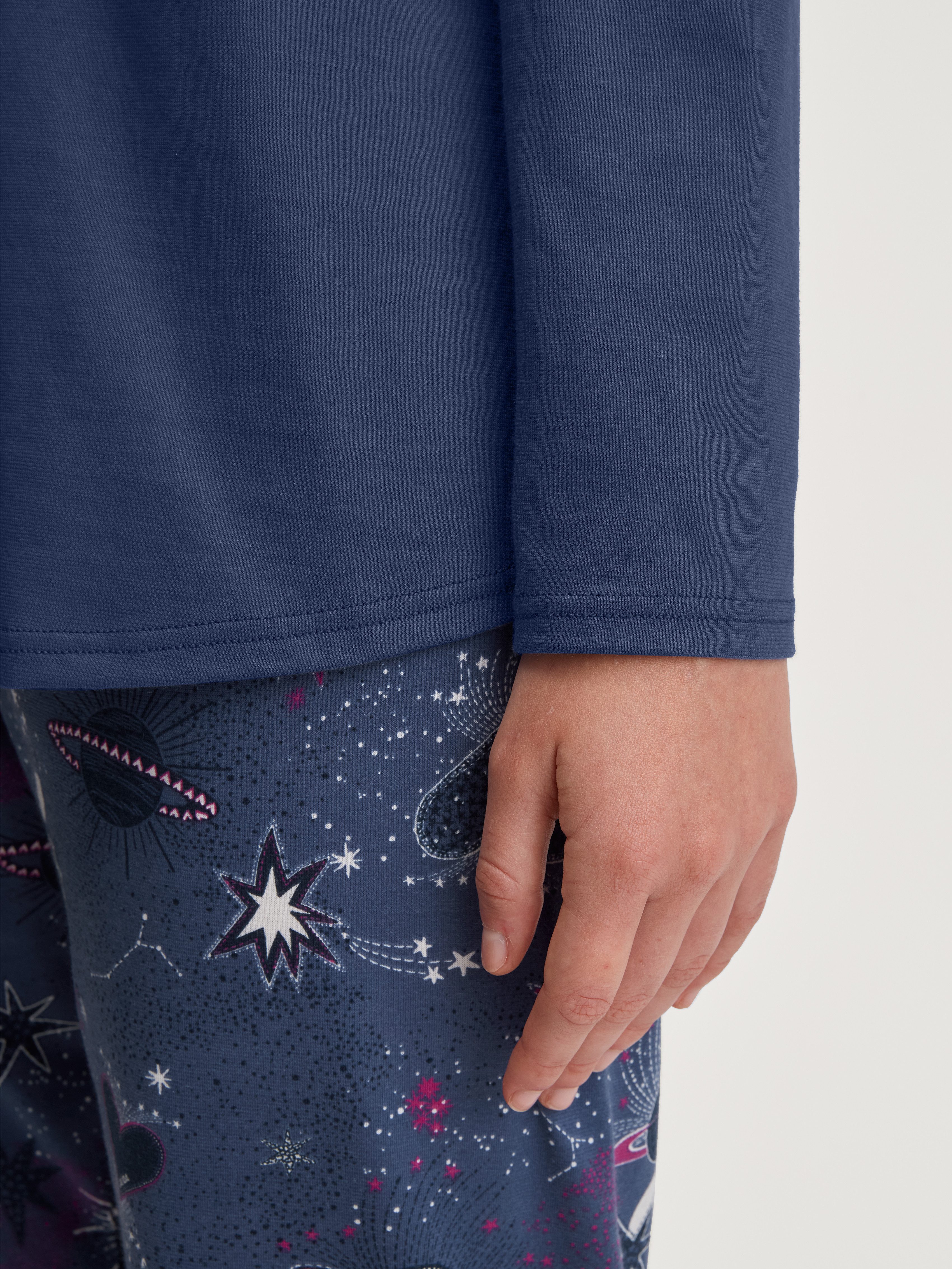 CALIDA Pyjama Fruity Dreams Ronde hals, lange mouw, puur katoen, zacht(2-delig)