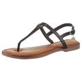 s.oliver sandalen met teenbandje zwart