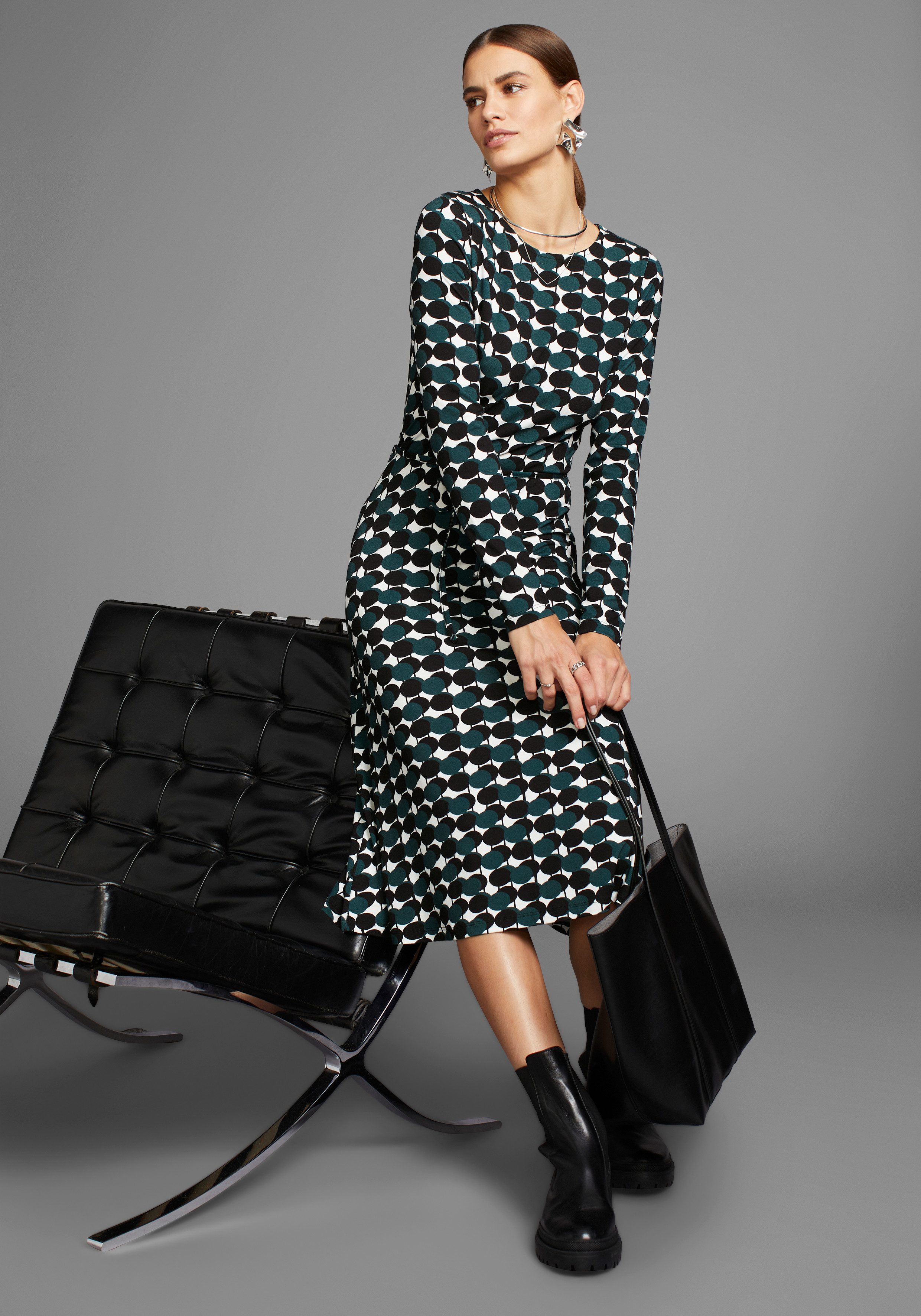 HECHTER PARIS Jerseyjurk met een moderne print