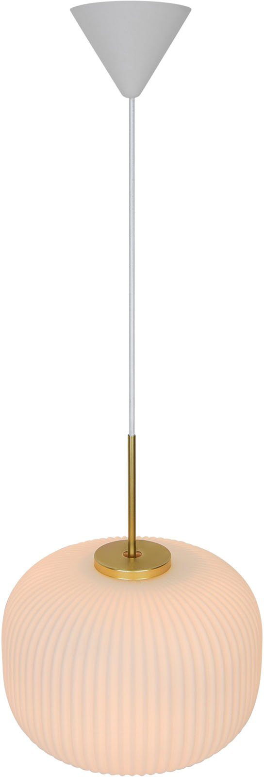 Nordlux Hanglamp Milford Vintage-ontwerp, parallel schakeling mogelijk, aluminium behuizing, IP54 (1 stuk)
