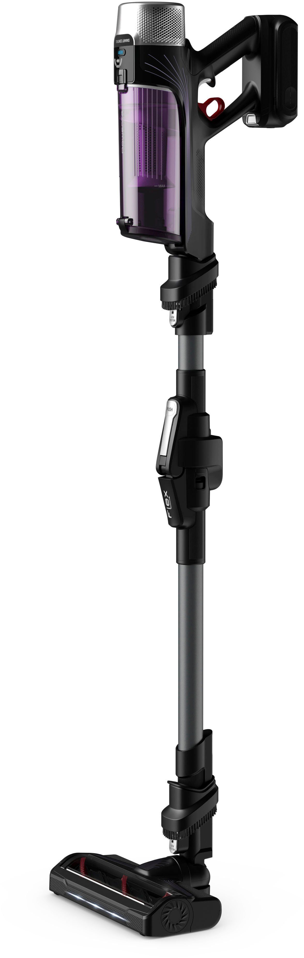 Rowenta Accu-kruimeldief en -stofzuiger RH203A X-Force Flex 9.60 Allergy, snoerloos, hoge capaciteit, flexibele verbinding, lange gebruiksduur,