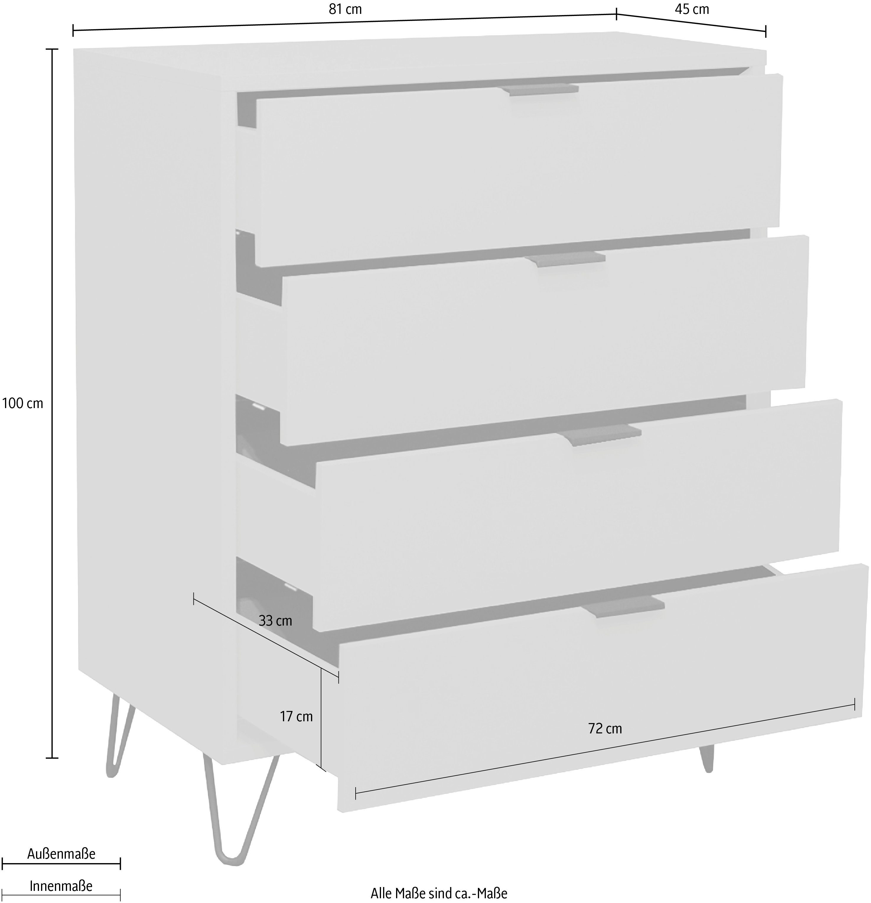 Mäusbacher Kast Bonnie TOPSELLER! Commode met draadframe