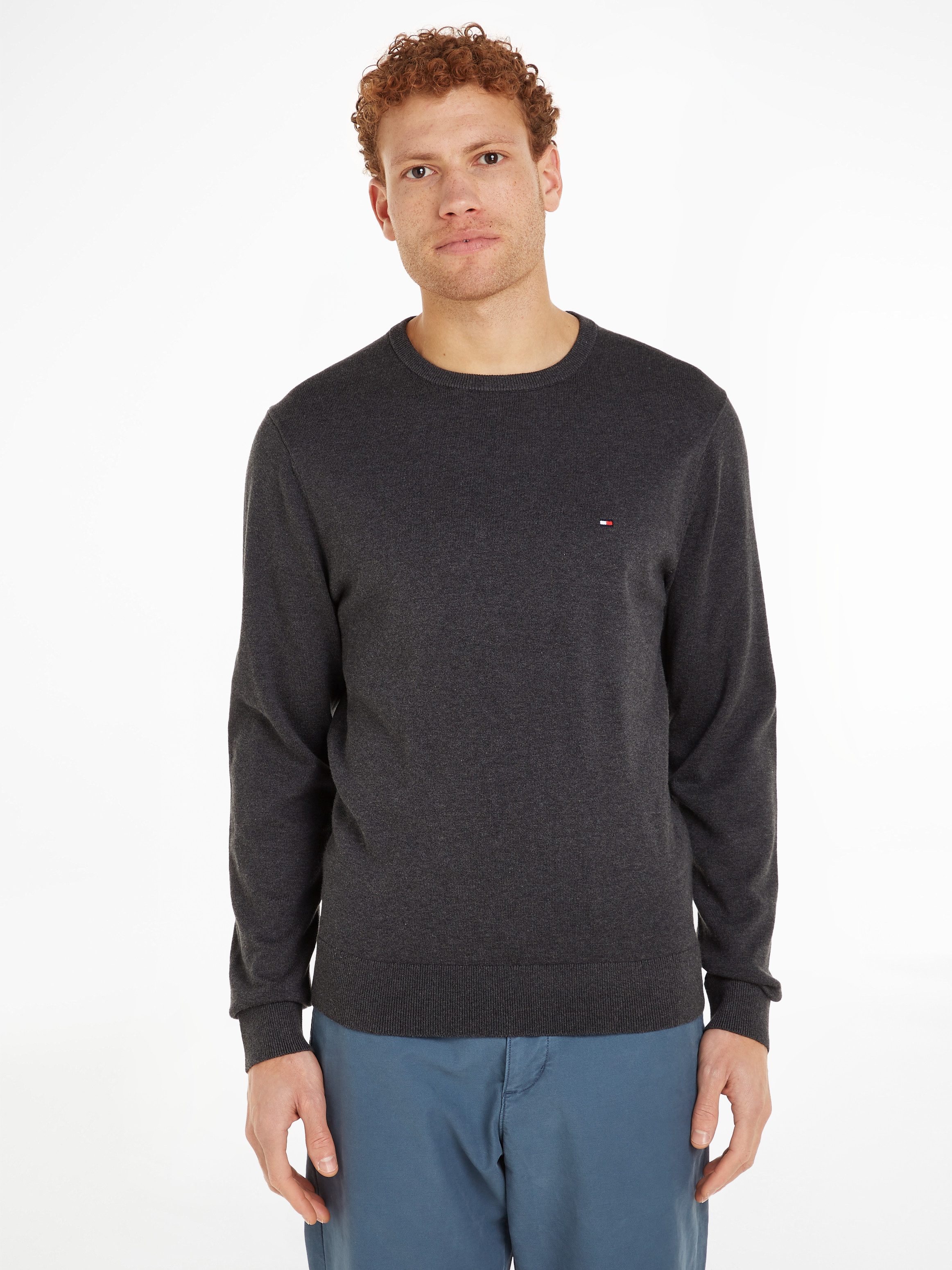 Tommy Hilfiger Trui met ronde hals ESSENTIAL COTTON CREW NECK