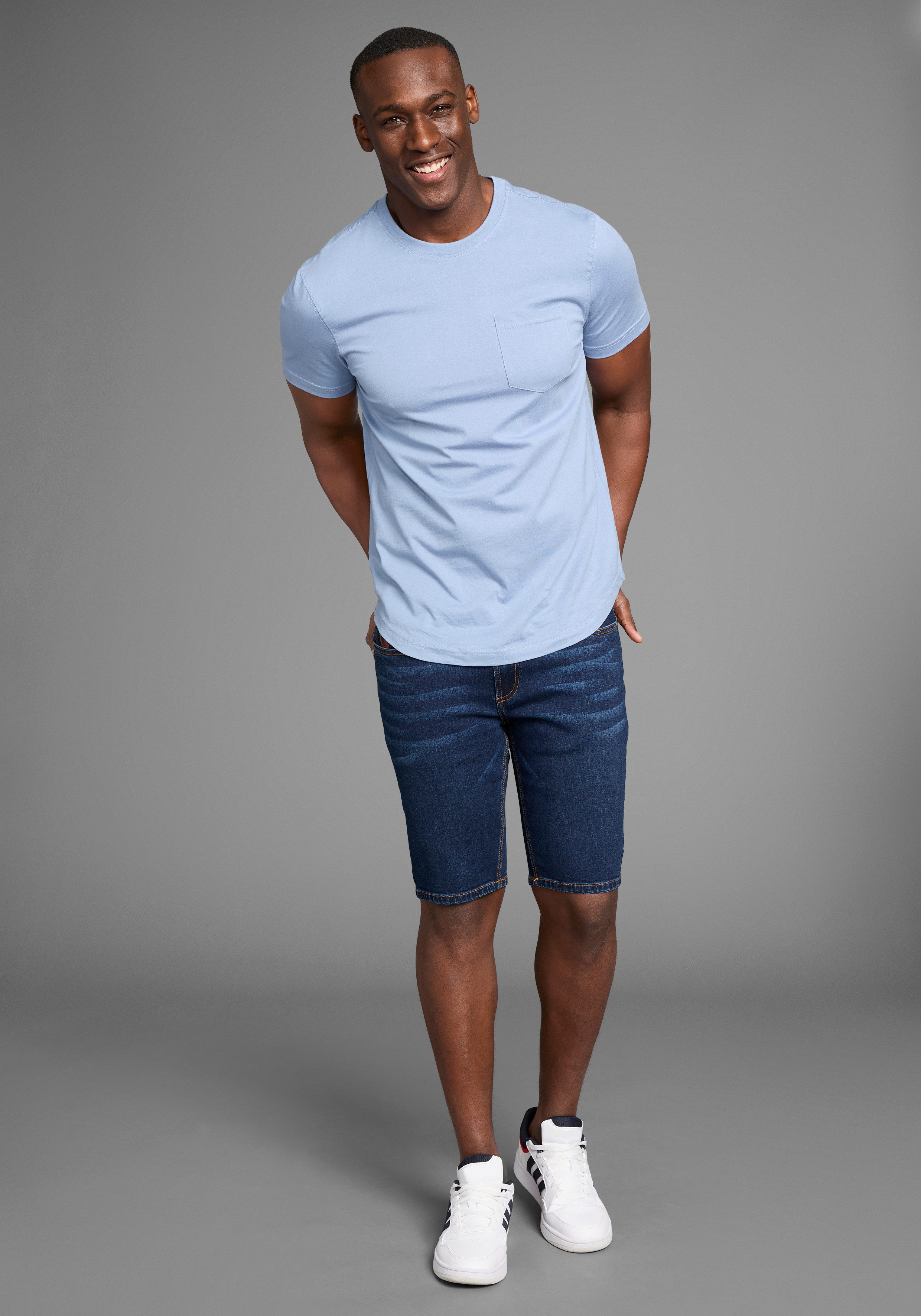 Bruno Banani Jeansshort Hutch-Shorts lage taillehoogte