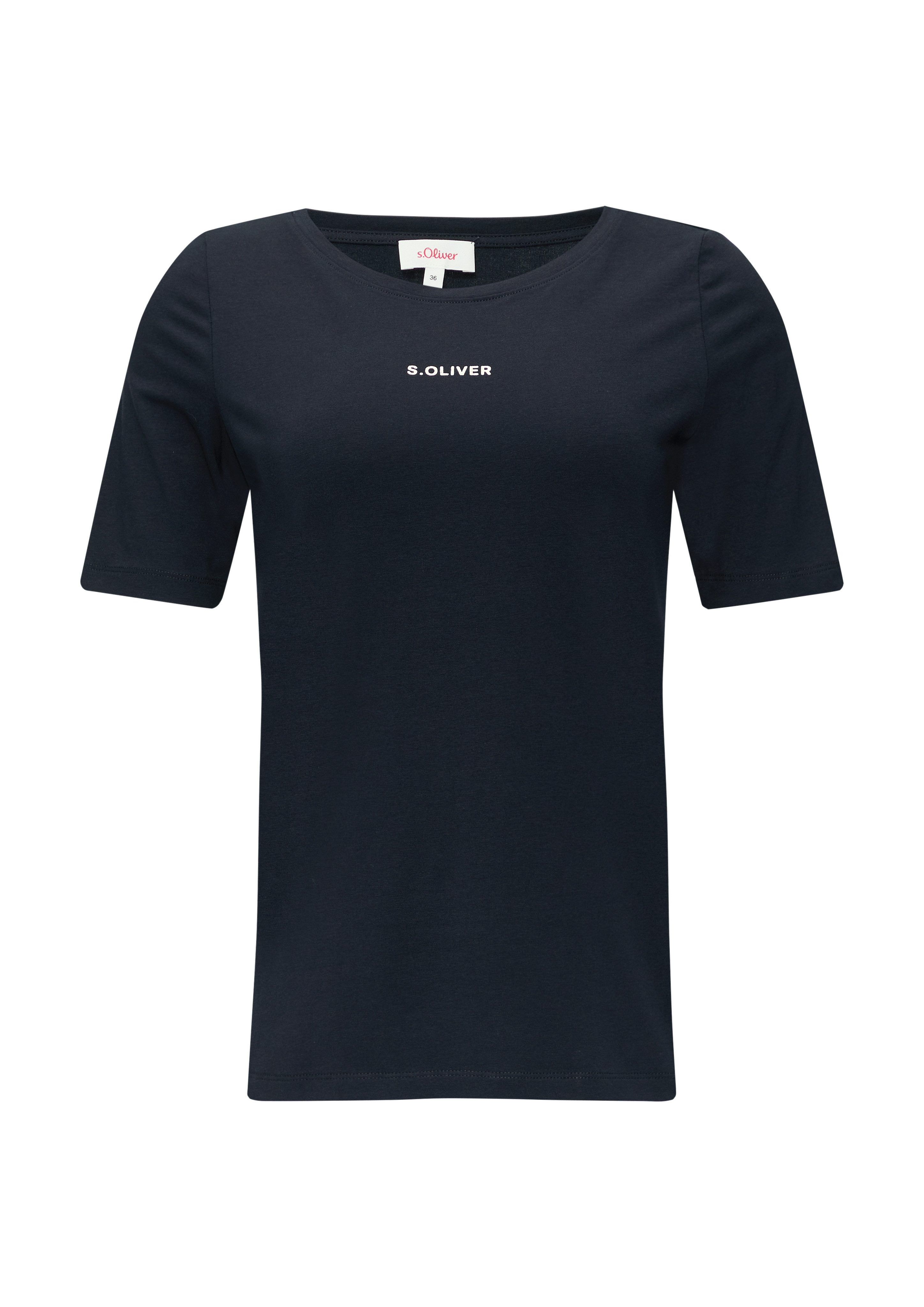 s.Oliver T-shirt met een logo-opschrift