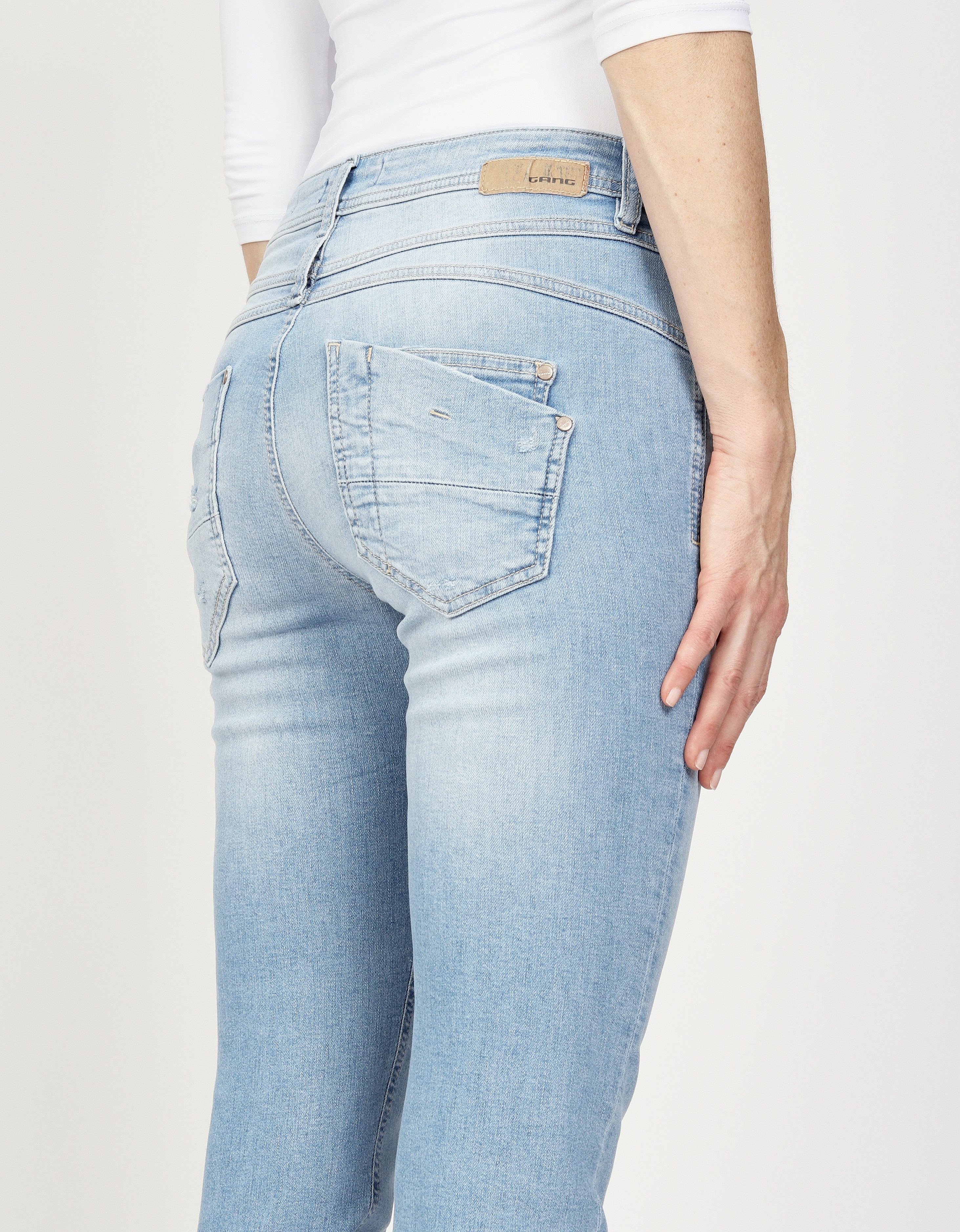 GANG Relax fit jeans 94AMELIE met dubbele rechter achterzak