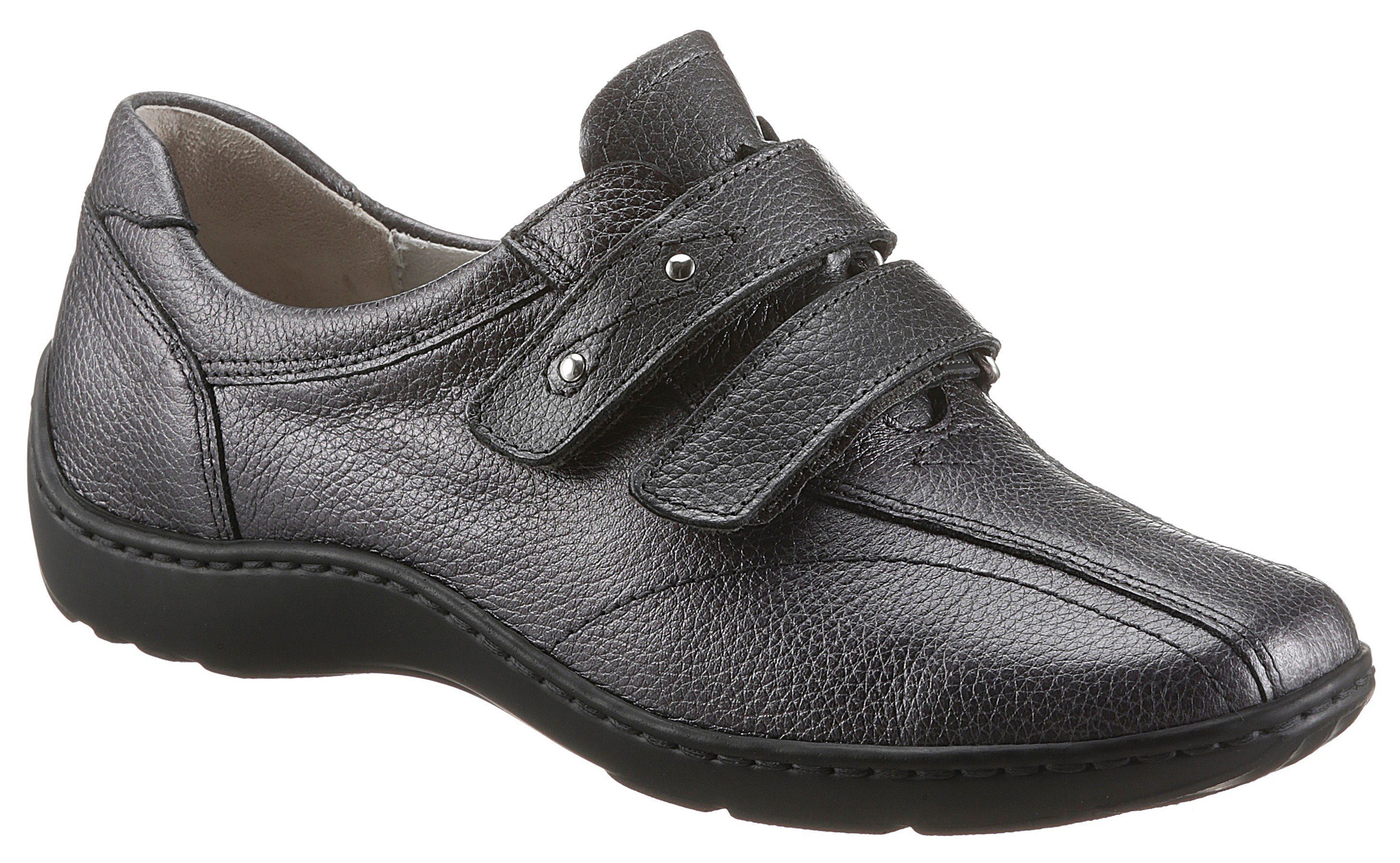 Waldläufer Klittenbandschoenen Henni Slipper, feestdagsschoen, comfortabele schoen met klittenband, H-breedte