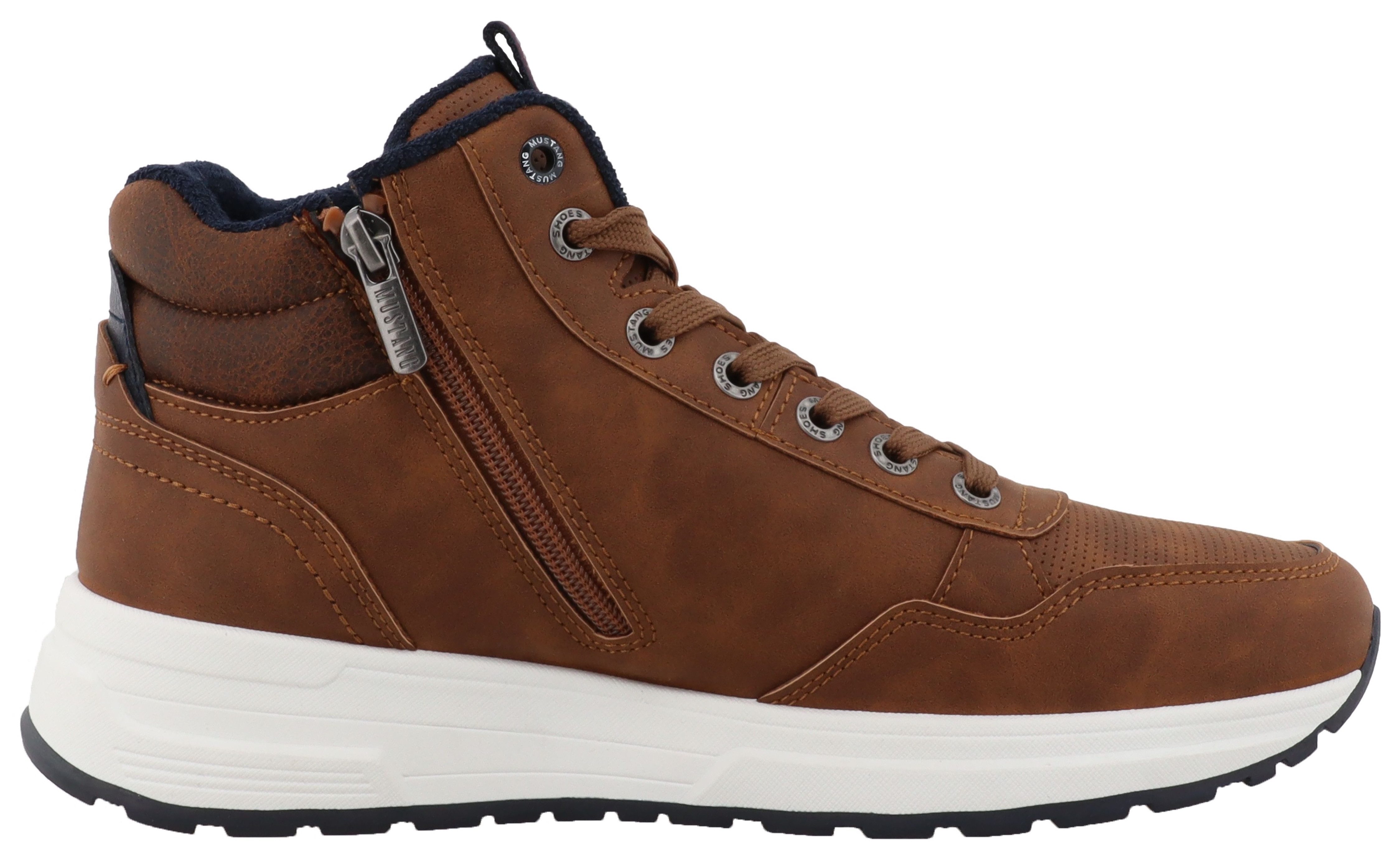 Mustang Shoes Winterlaarzen Luciano High top sneaker, veterboots met warme voering