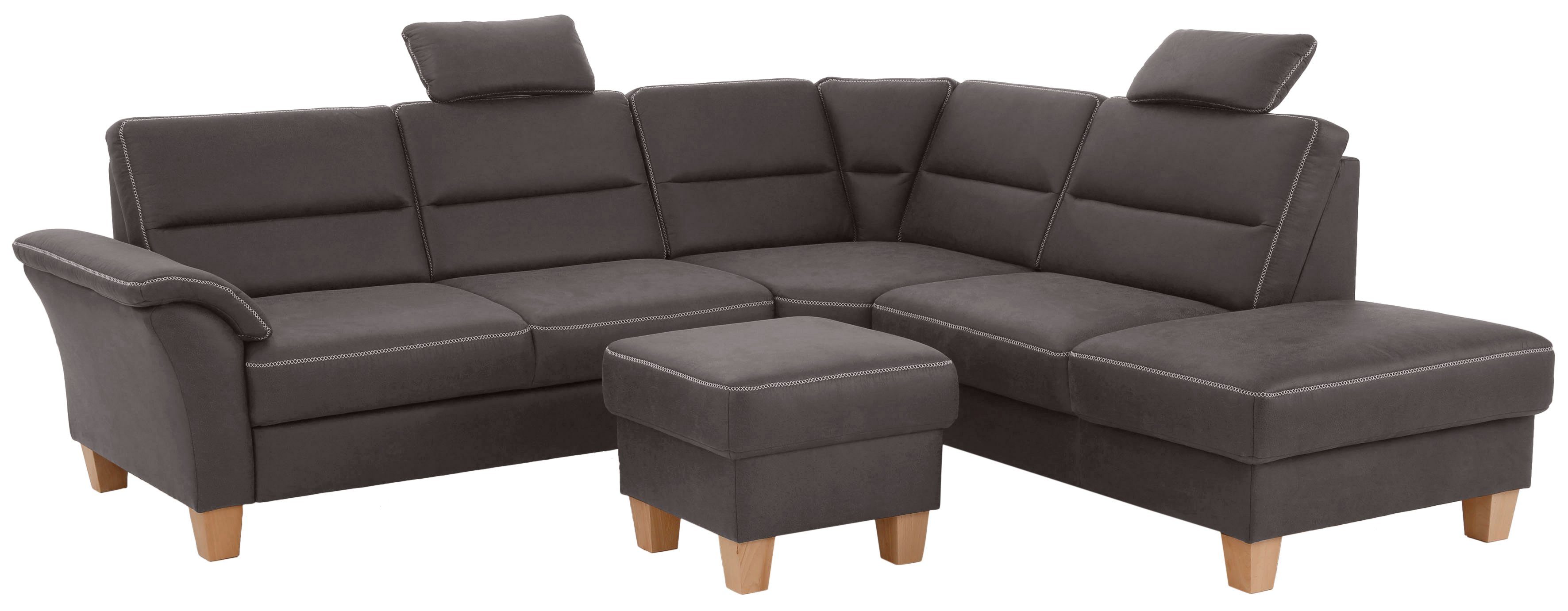 Home affaire Hoekbank Soleo L-model comfortabel door trapezehoek met relaxfunctie, ook met slaapfunctie