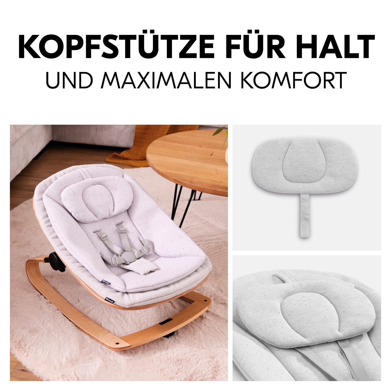 Hauck Opzet voor de kinderstoel Eco Bouncer inclusief schommelbasis en alpha-adapter, fsc® - beschermt bossen wereldwijd
