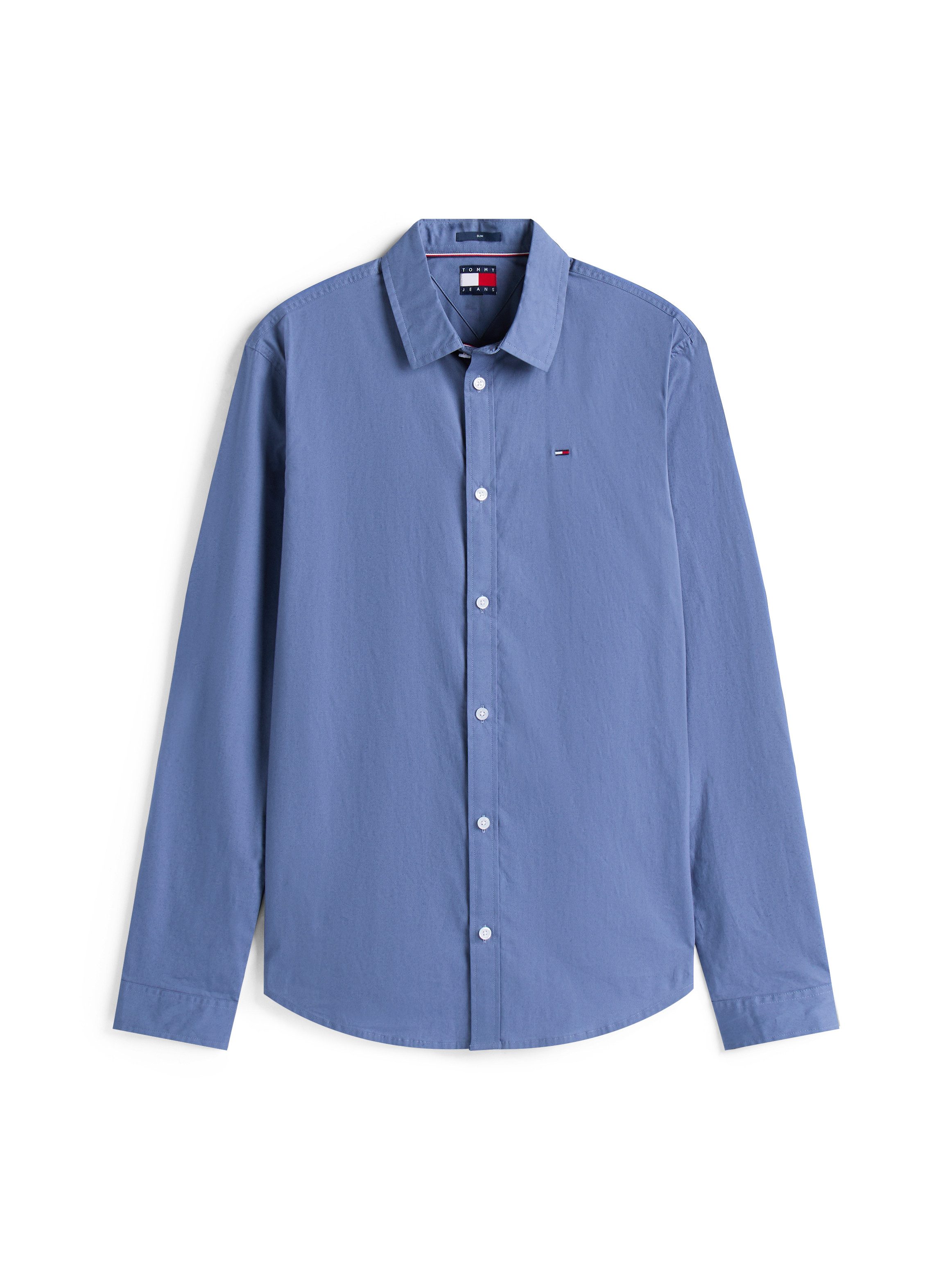 TOMMY JEANS Overhemd met lange mouwen Sabim Stretch Hemd Shirt Stretch shirt, premium, slim fit, met elastaan