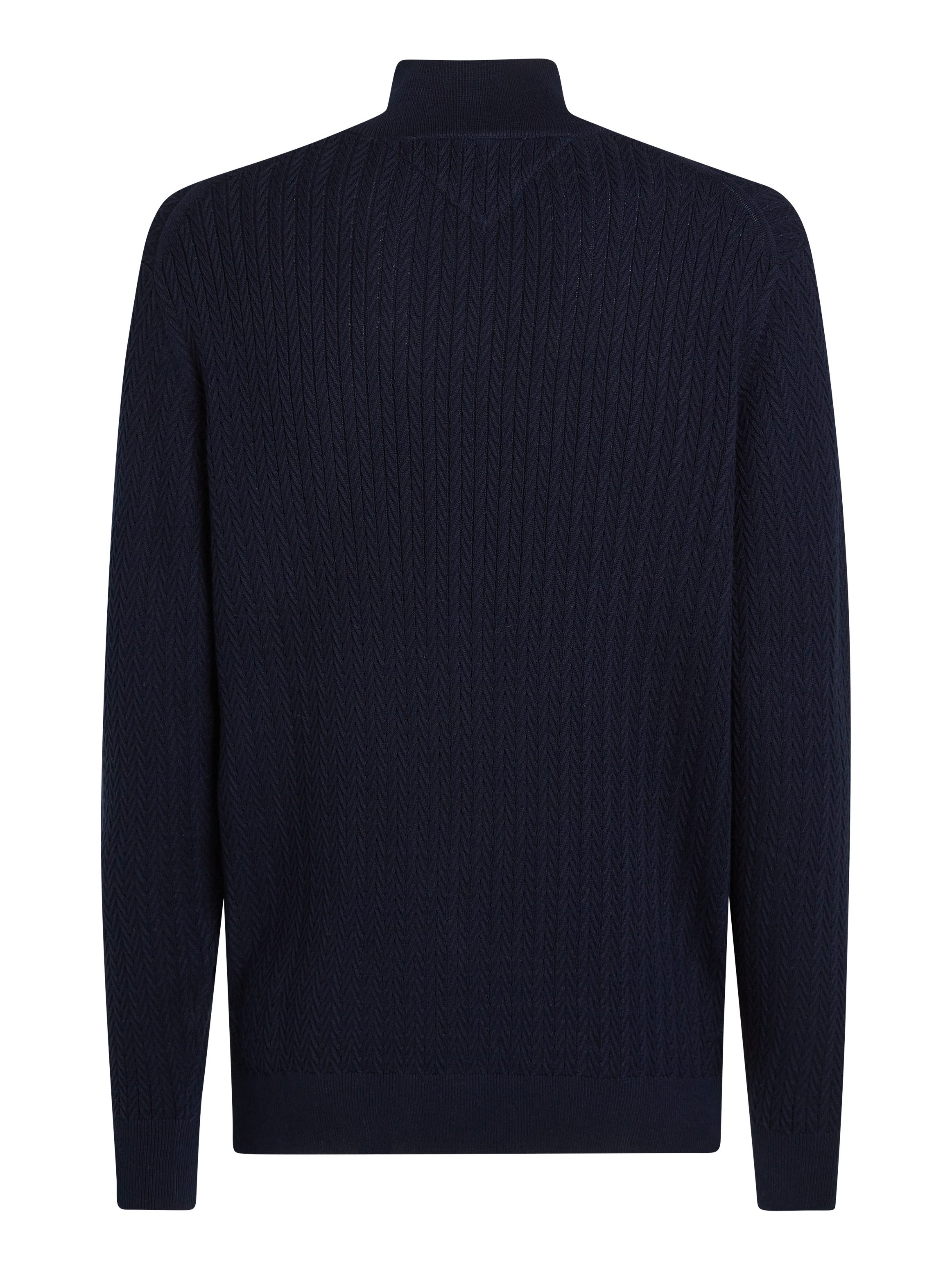 Tommy Hilfiger Vest HERRINGBONE STRUCTURE ZIP THRU