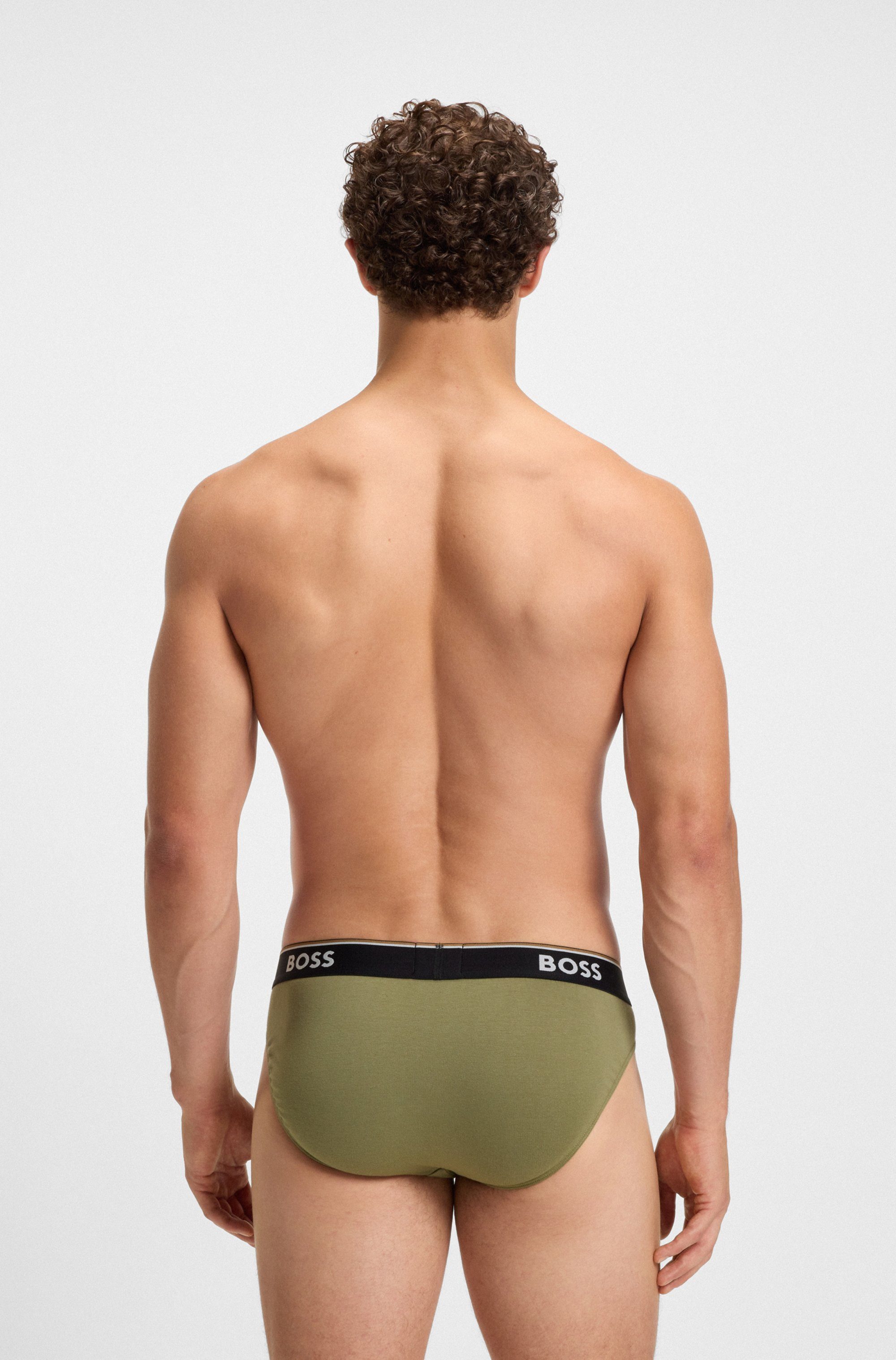 BOSS Slip Brief 3P Power met boss-opdruk (set, 3 stuks)