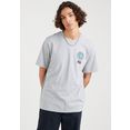 levi's t-shirt ss relaxed fit tee met casual batwing-print grijs