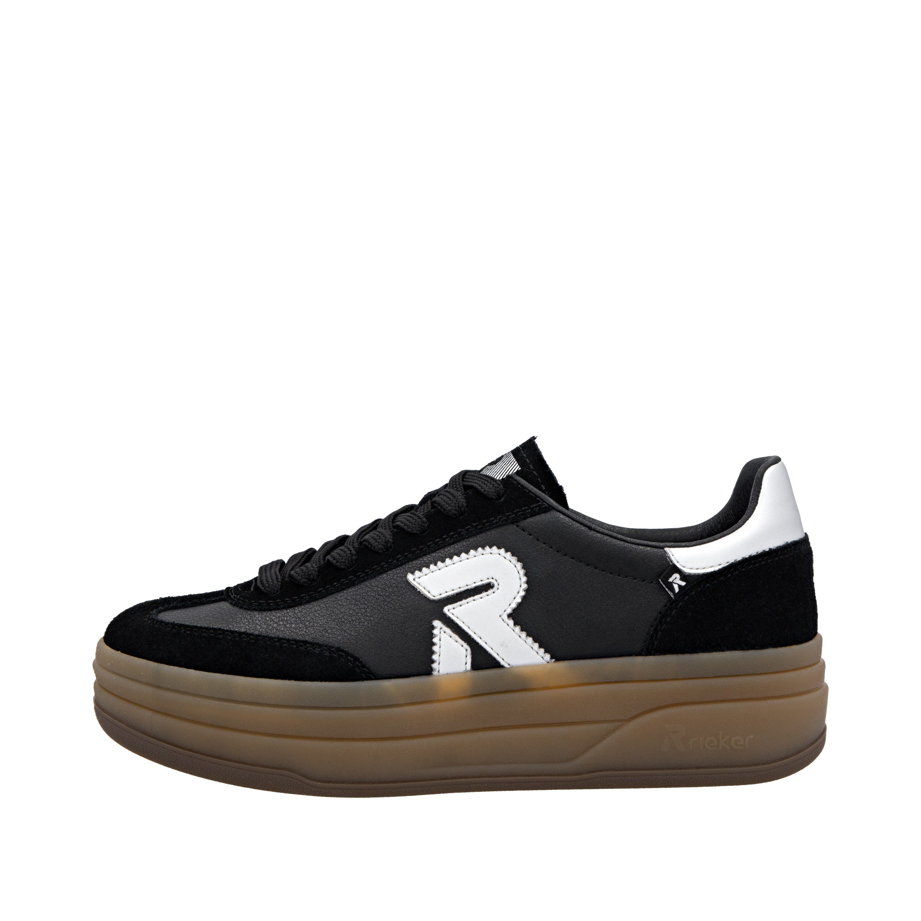 R-Rieker Plateausneakers Swing2GO Retro-sneaker, veterschoen, lage schoen met trendy plateauzool