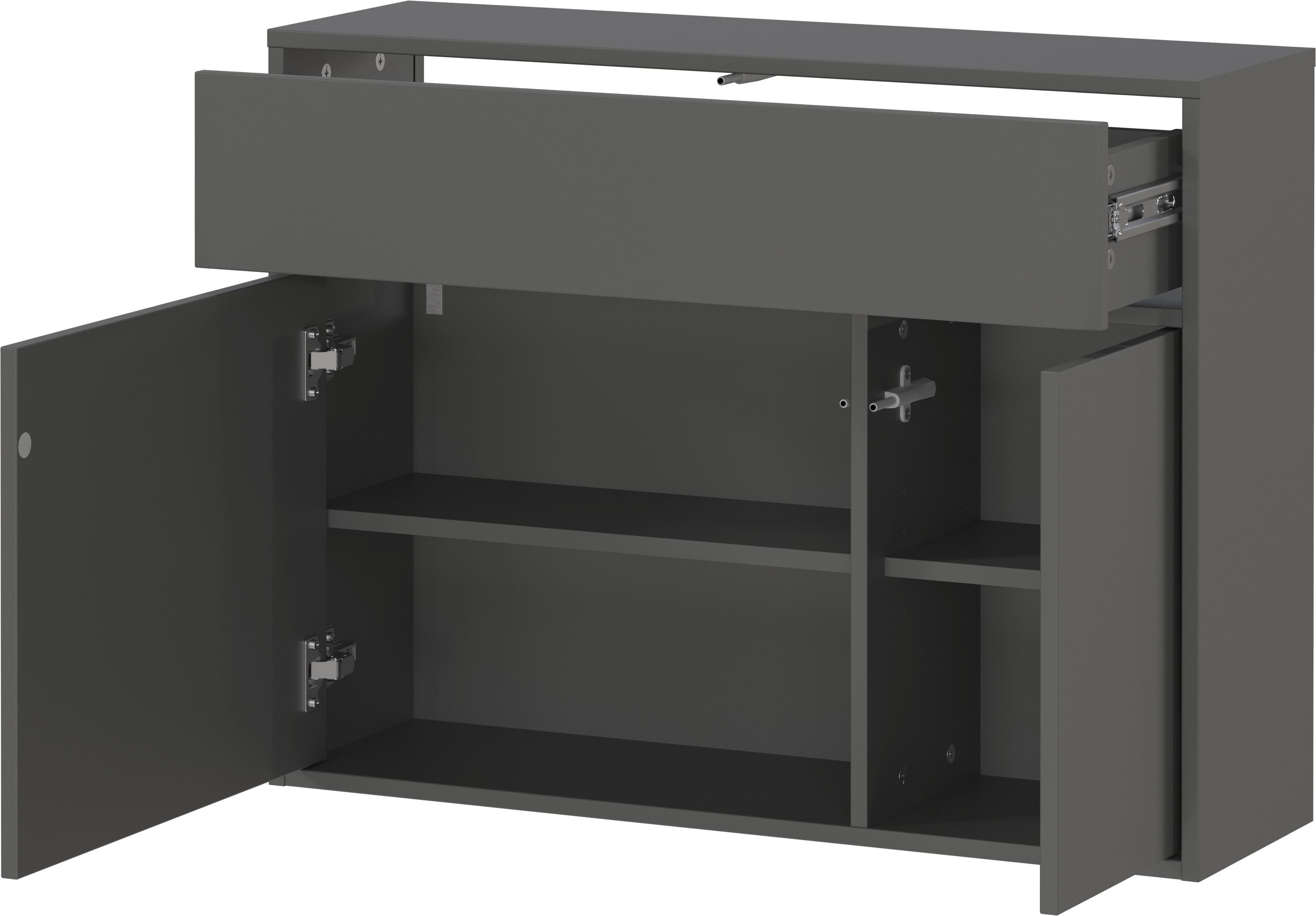 GERMANIA Multifunctionele kast Ameca 2.0 staand en hangend te monteren, moderne gangkast, breedte 83 cm