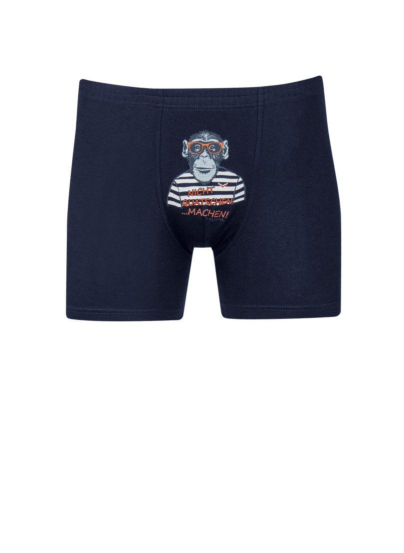 Trigema Boxershort TRIGEMA comfortabele broek met grappige apenprint (1 stuk)