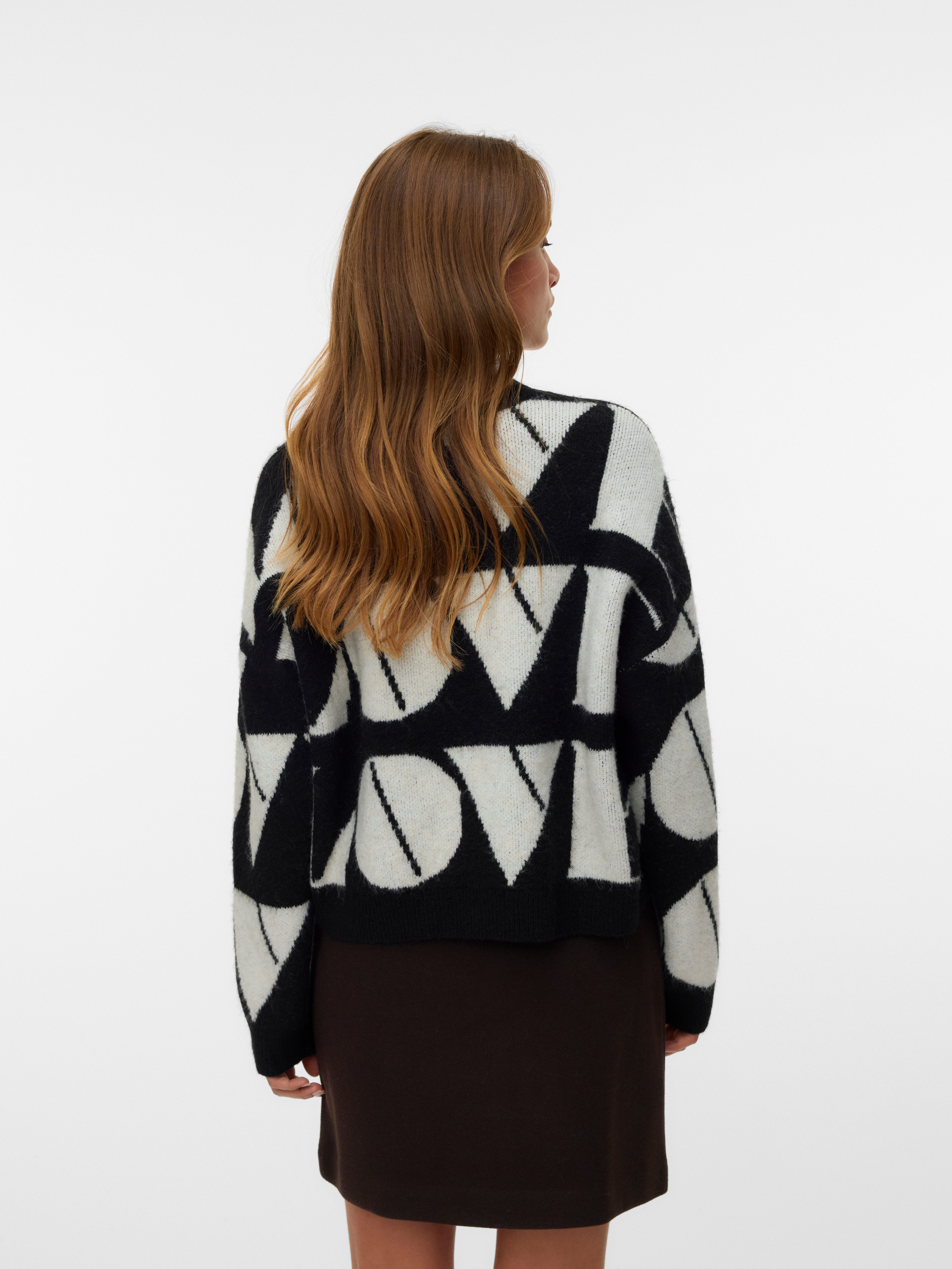 Vero Moda Gebreide trui VMLOVE LS O-NECK PULLOVER BOO