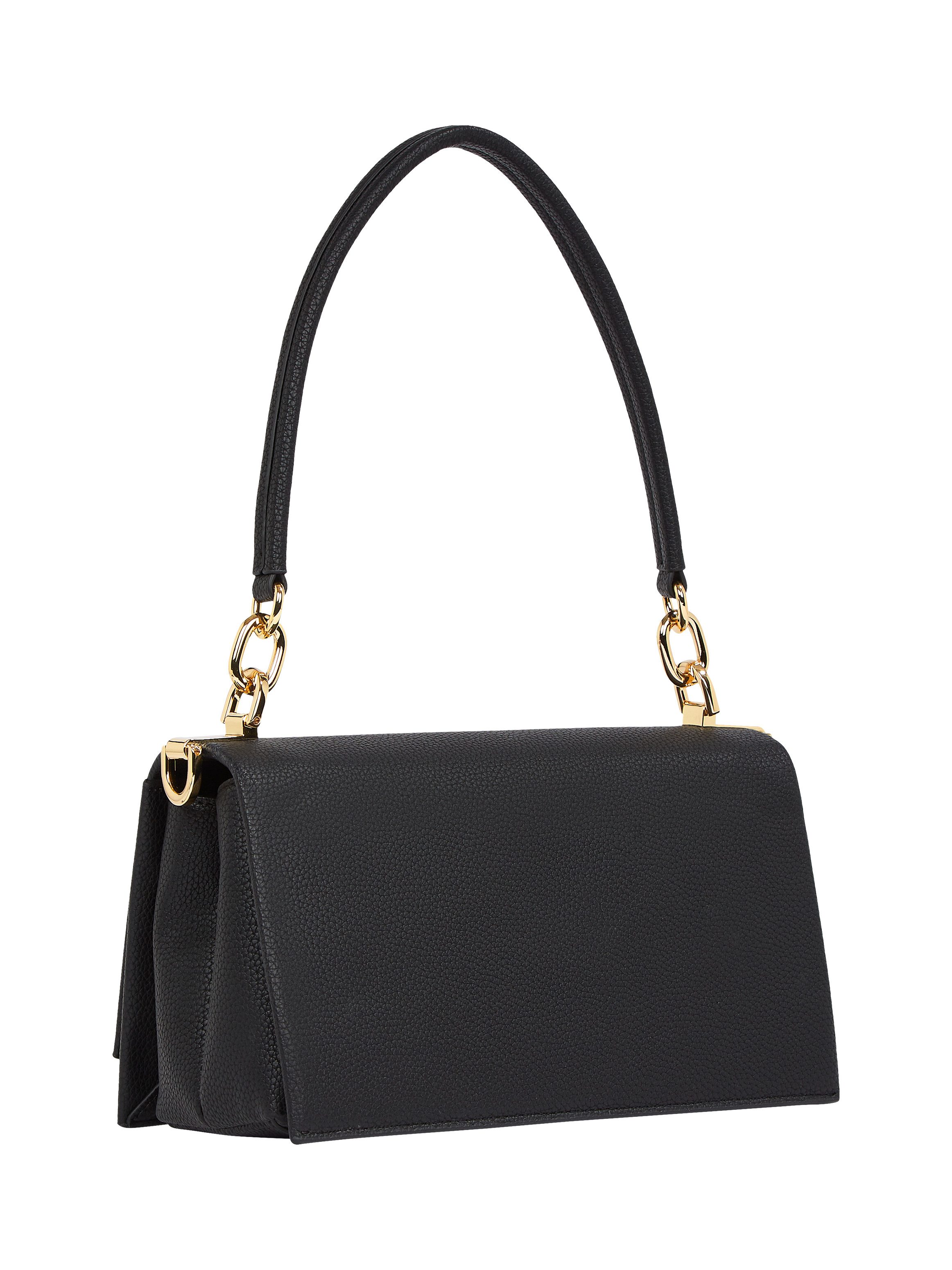 Tommy Hilfiger Schoudertas TH HER MED CROSSOVER , avondtas, clutch, mini tas met goudkleurige accenten