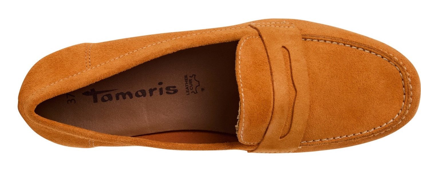 Tamaris Mocassins , slipper, business schoen, instapschoen met touch-it uitrusting