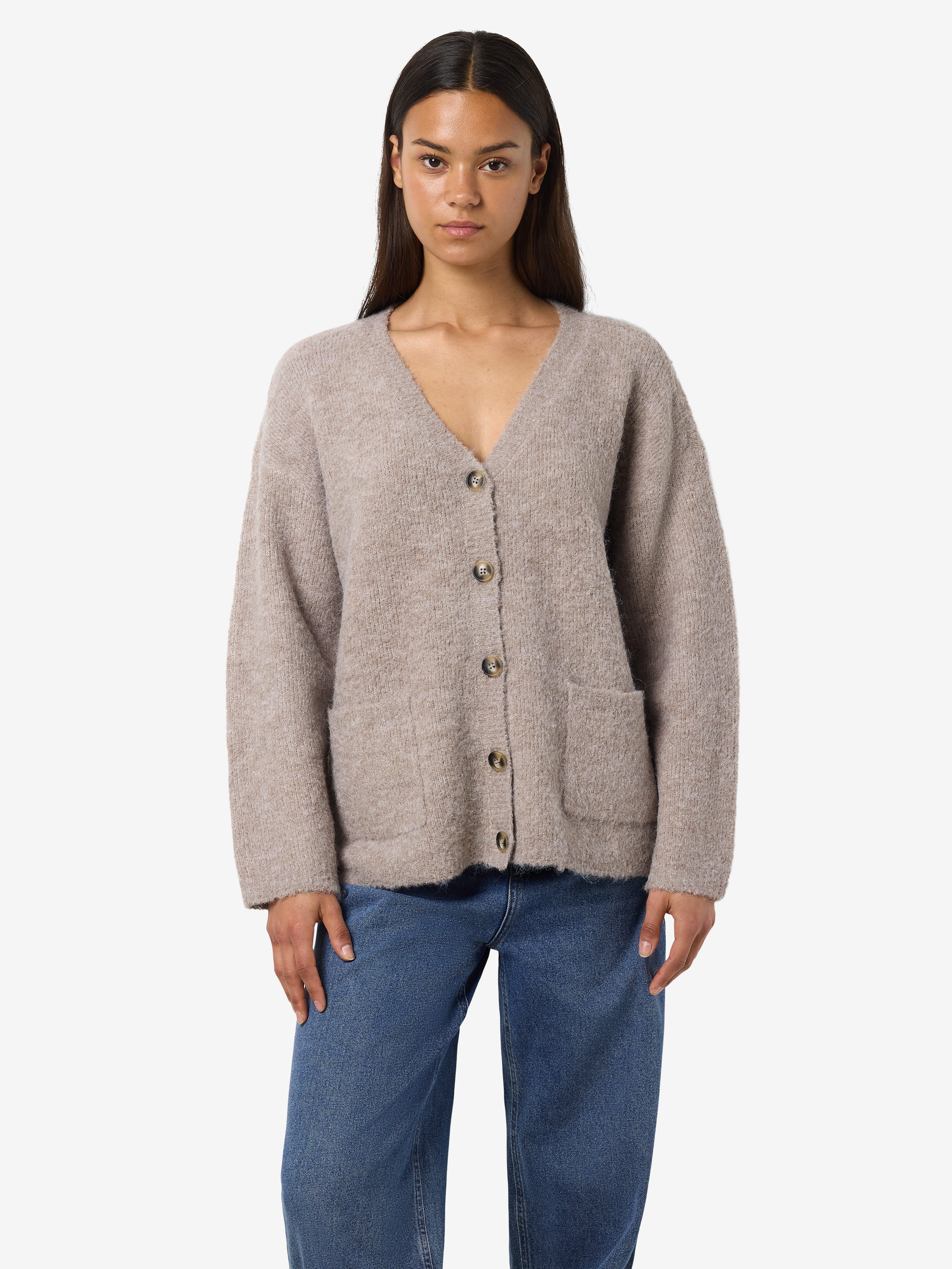 Noisy may Vest NMDOLLY L/S KNIT CARDIGAN FWD NOOS