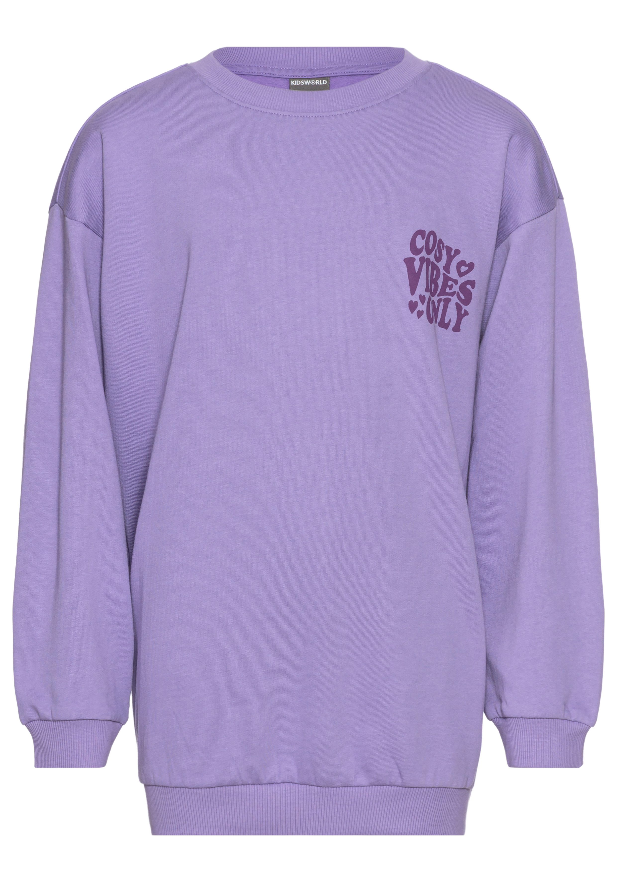 KIDSWORLD Sweatshirt Rugprint Sweatshirt in comfortabele vorm voor meisjes